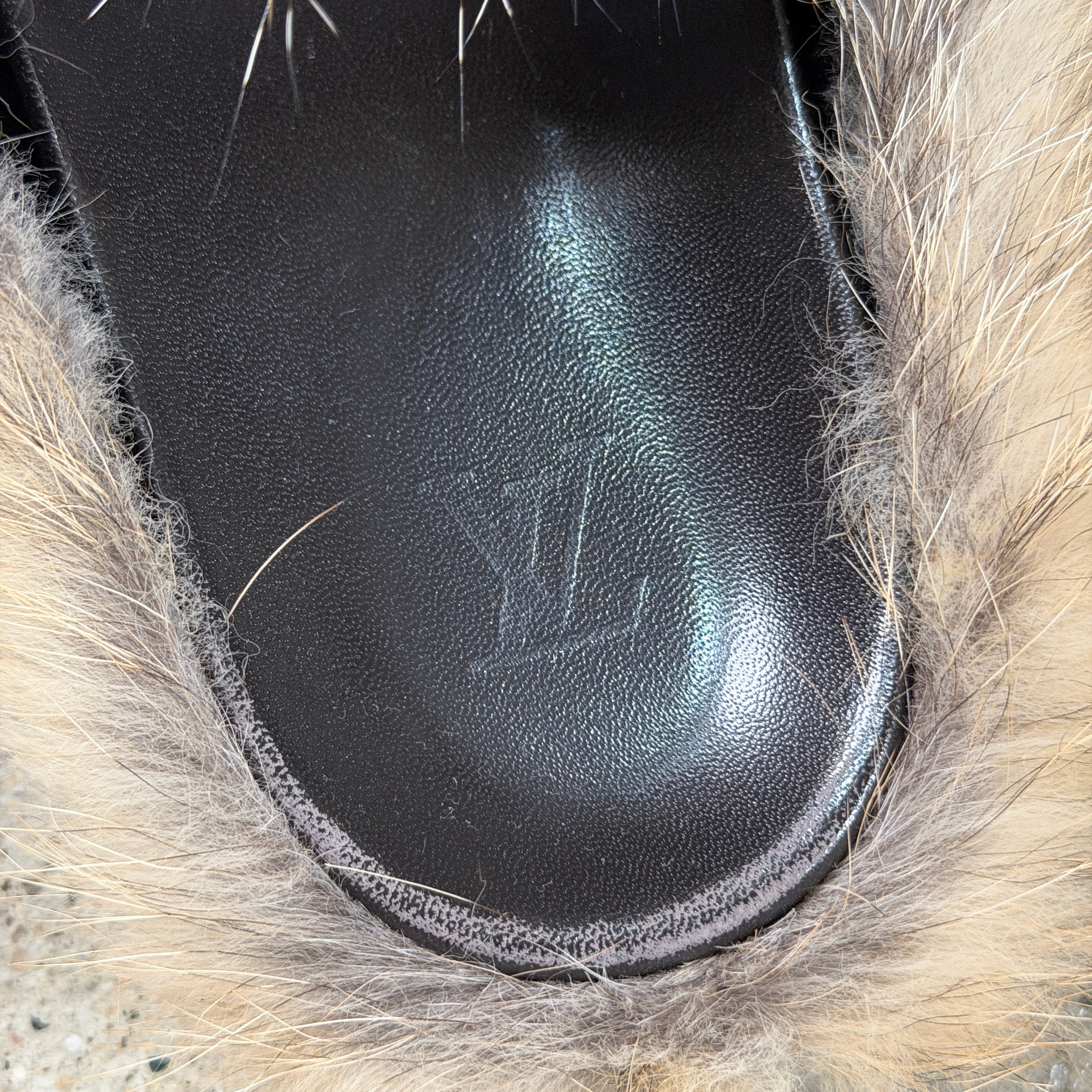 Louis Vuitton Fox Fur Easy Mules