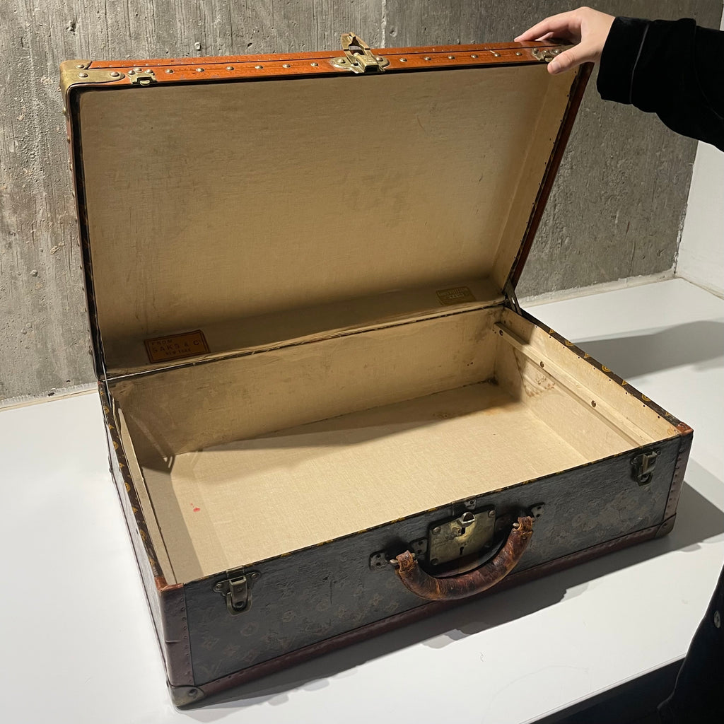 Louis Vuitton 1940s Era Painted Trunk
