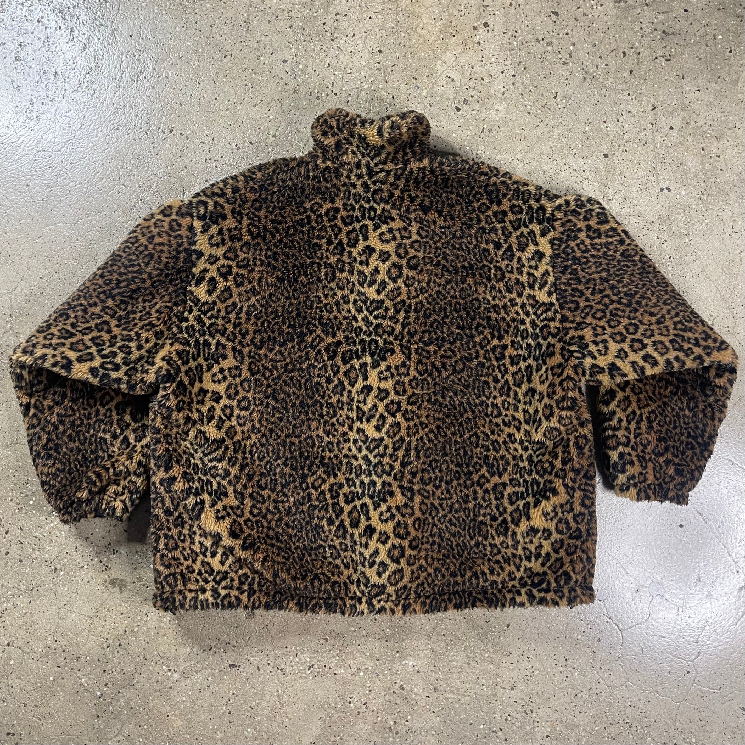 Balenciaga  Quilted Cheetah Print Fleece