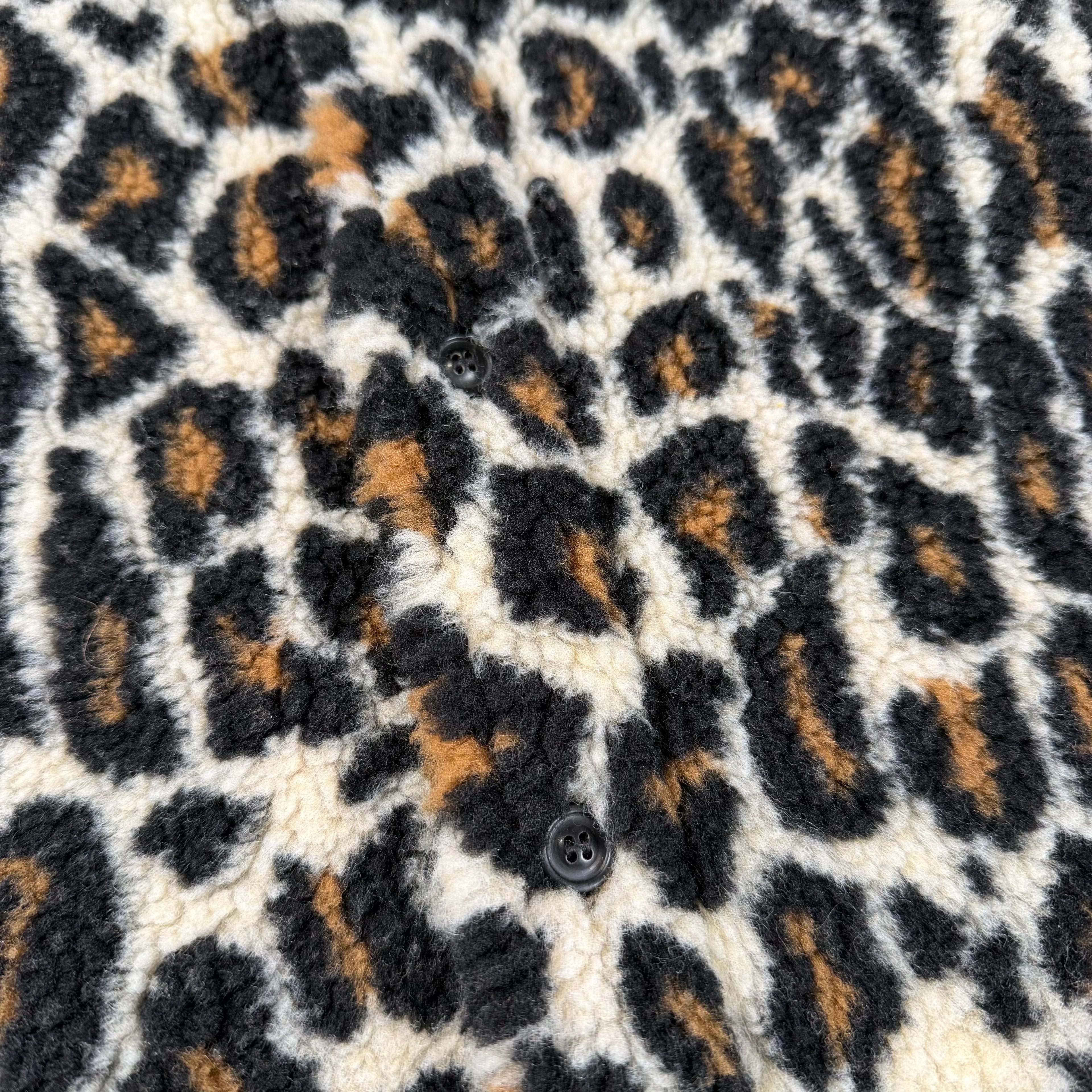 Maison Margiela Leopard Print Faux Fur Shirt