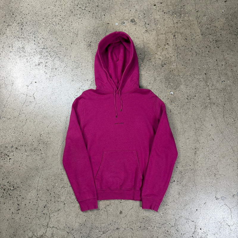 Saint Laurent Paris Logo Pull Over Hoodie