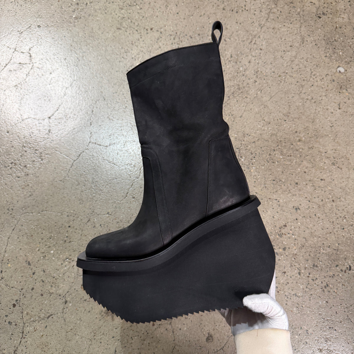 Rick Owens Platform Factory Boots