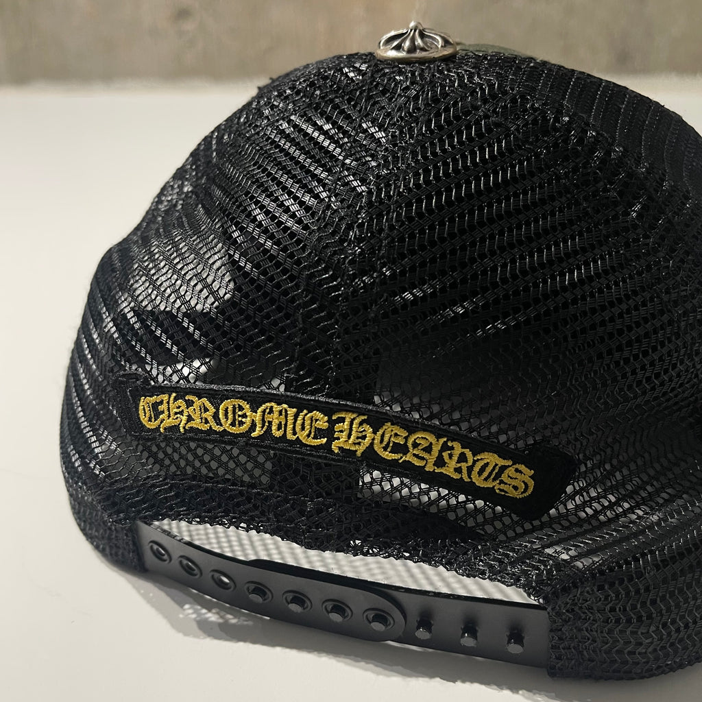 Chrome Hearts Camo Cross Trucker Hat