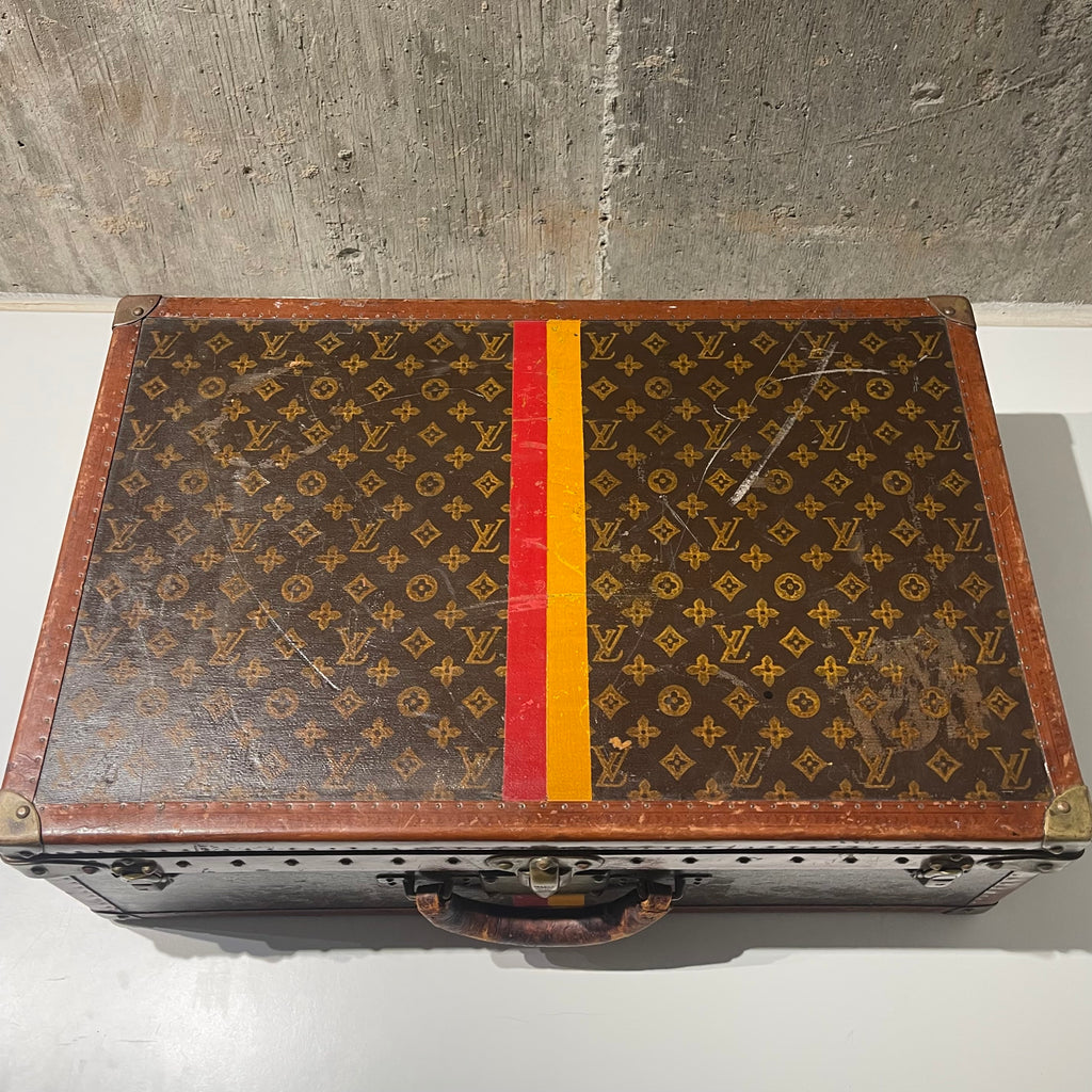 Louis Vuitton 1940s Era Painted Trunk