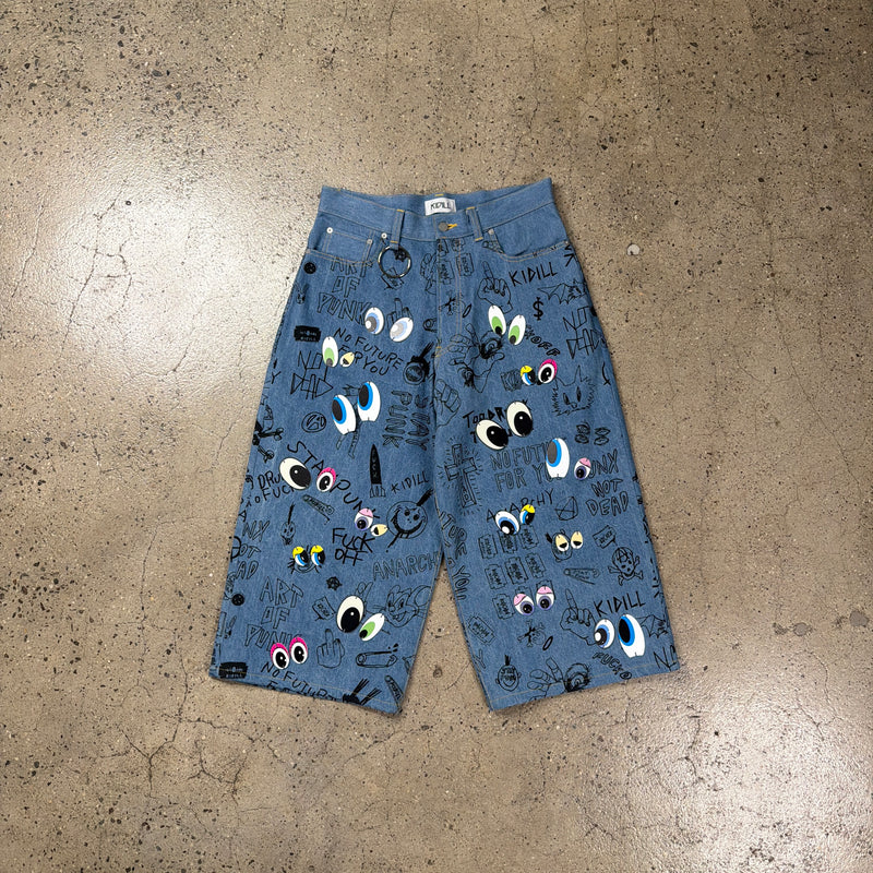 Kidill Eye Denim Shorts