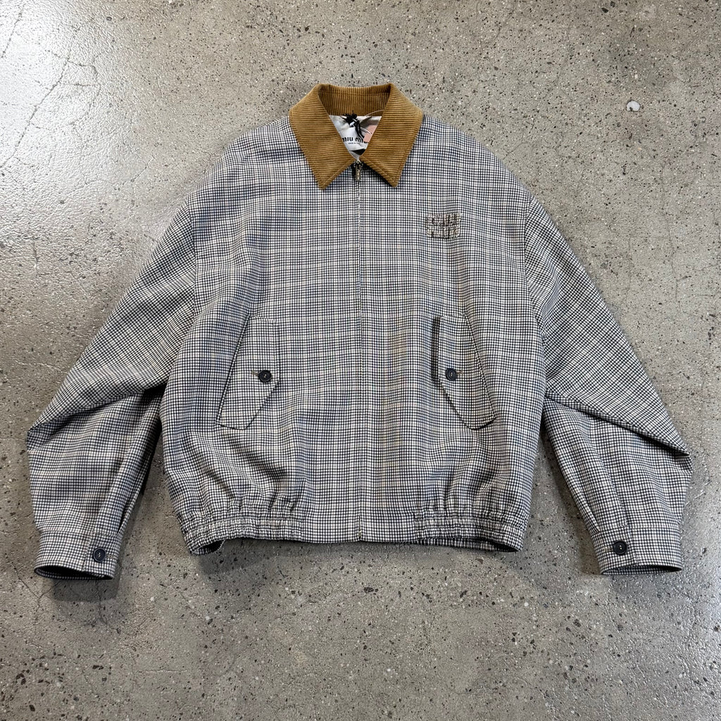 Miu Miu  Gingham Check Jacket
