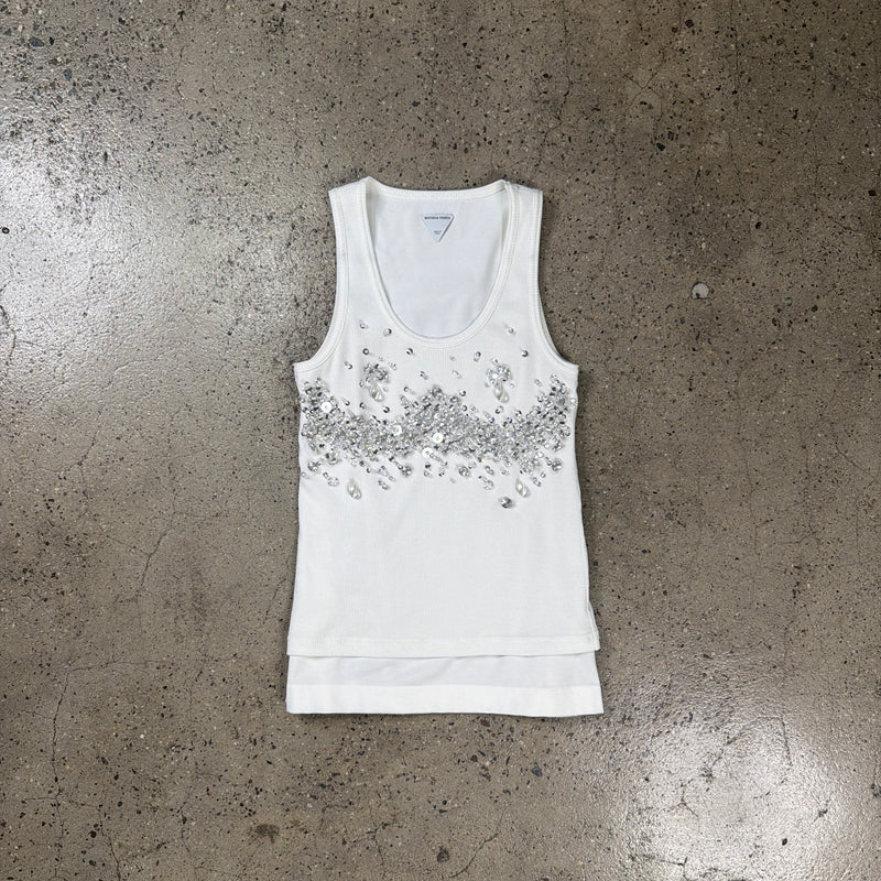 Bottega Veneta Crystal Layered Tank Top