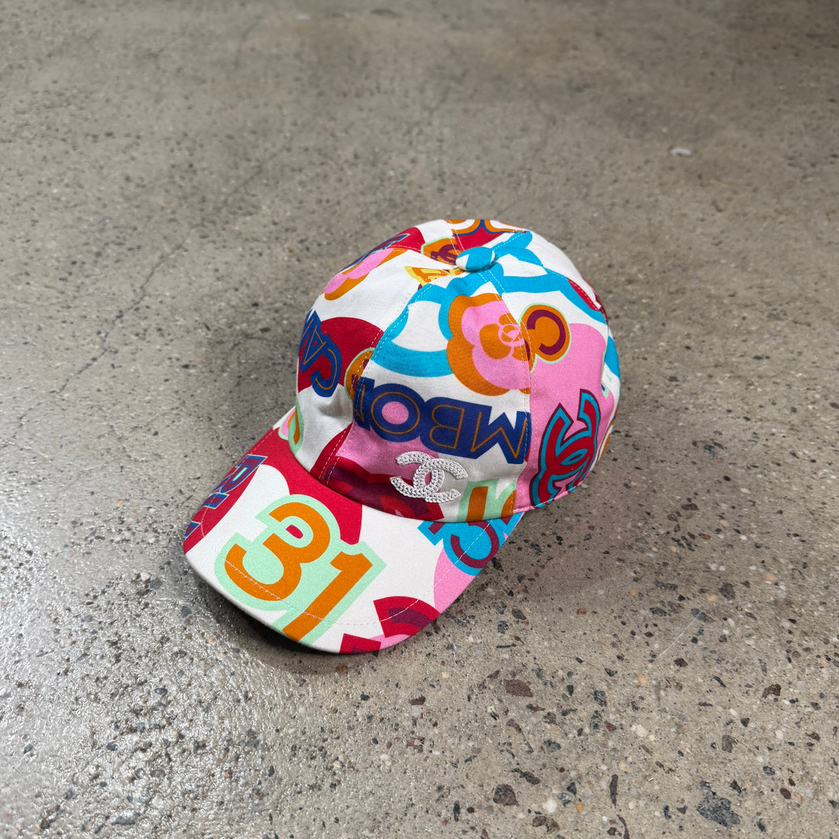 Chanel SS23 Multicolor CC Logo Baseball Cap
