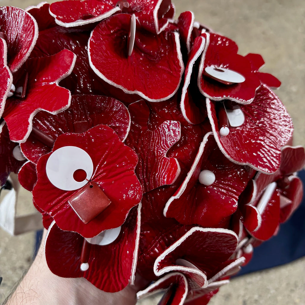 Miu Miu  Leather Applique Runway Hat