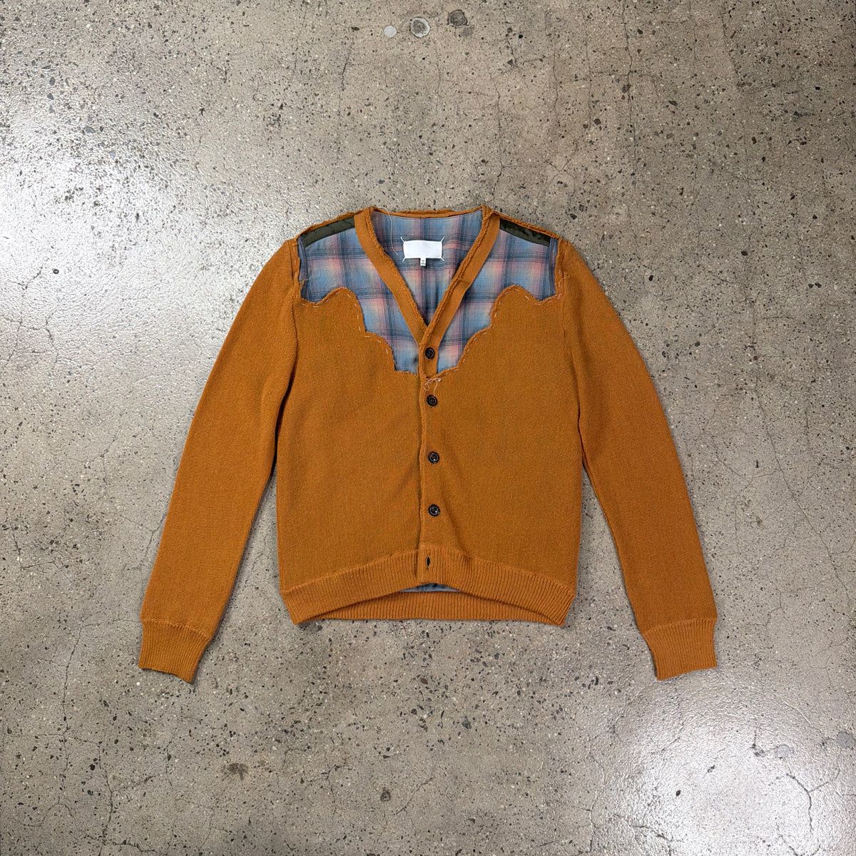 Maison Margiela X Pendleton Wool Plaid Cardigan