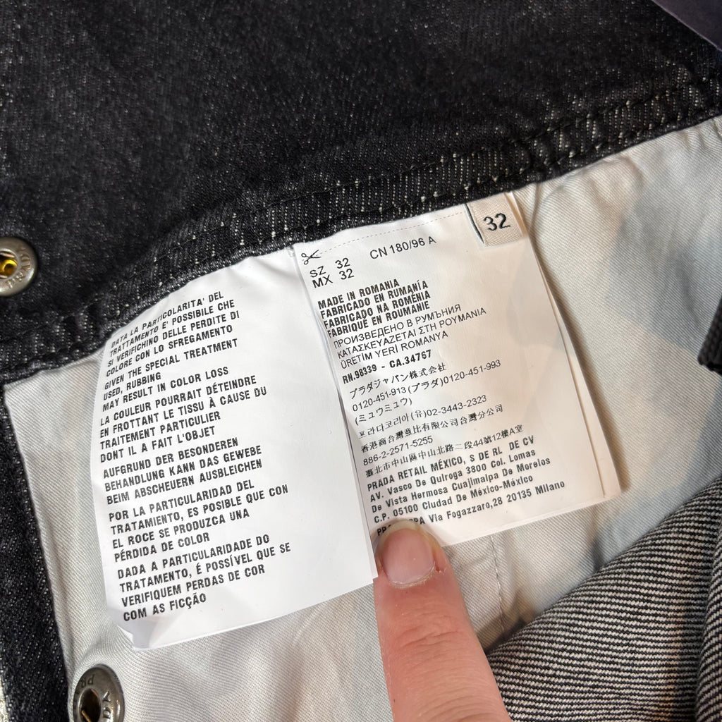 Prada Raf Simons Denim Overalls