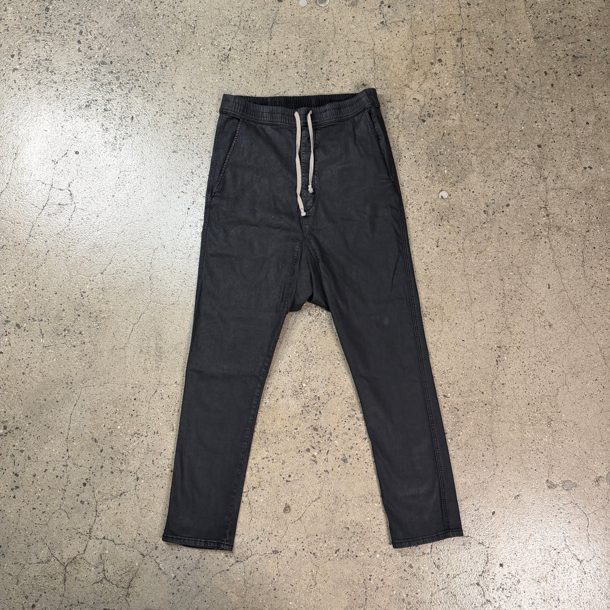Rick Owens Waxed Drawstring Pants