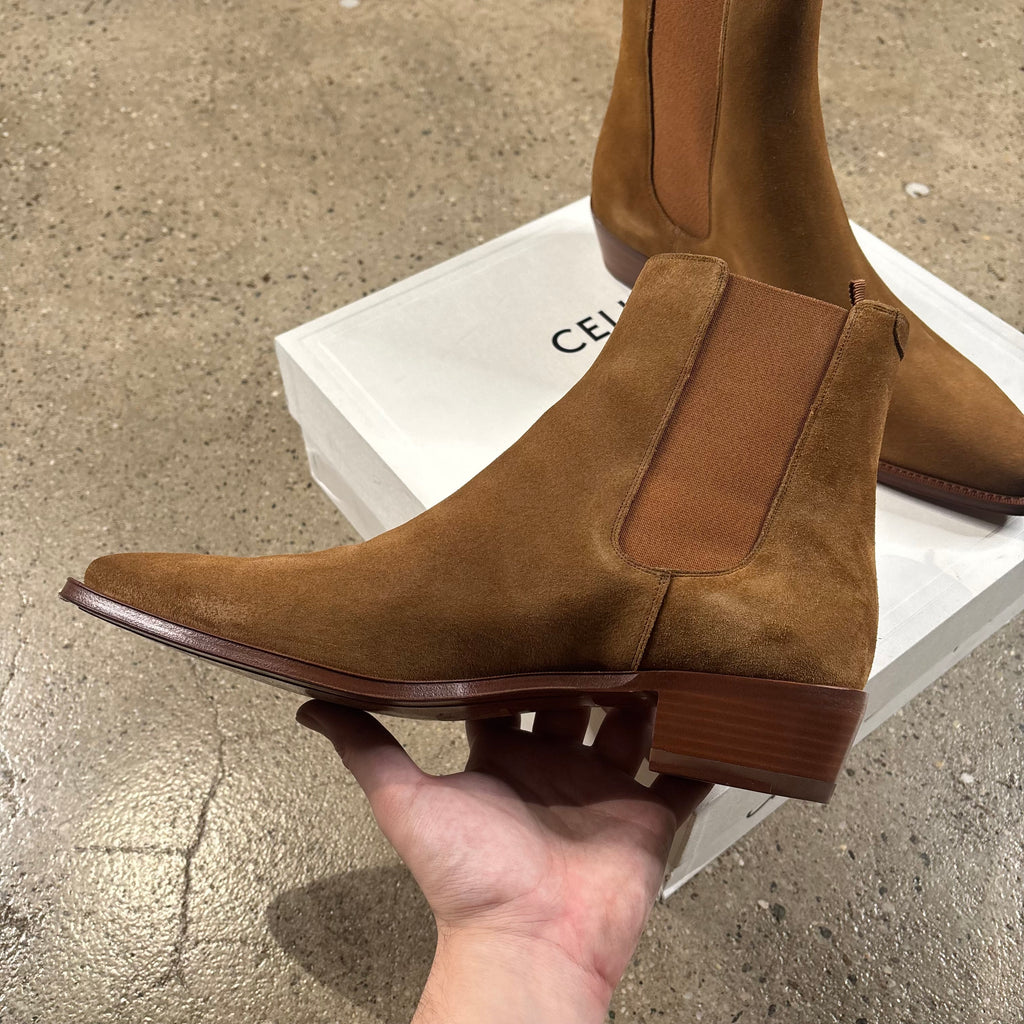Celine Camargue Camel Jacno Boots