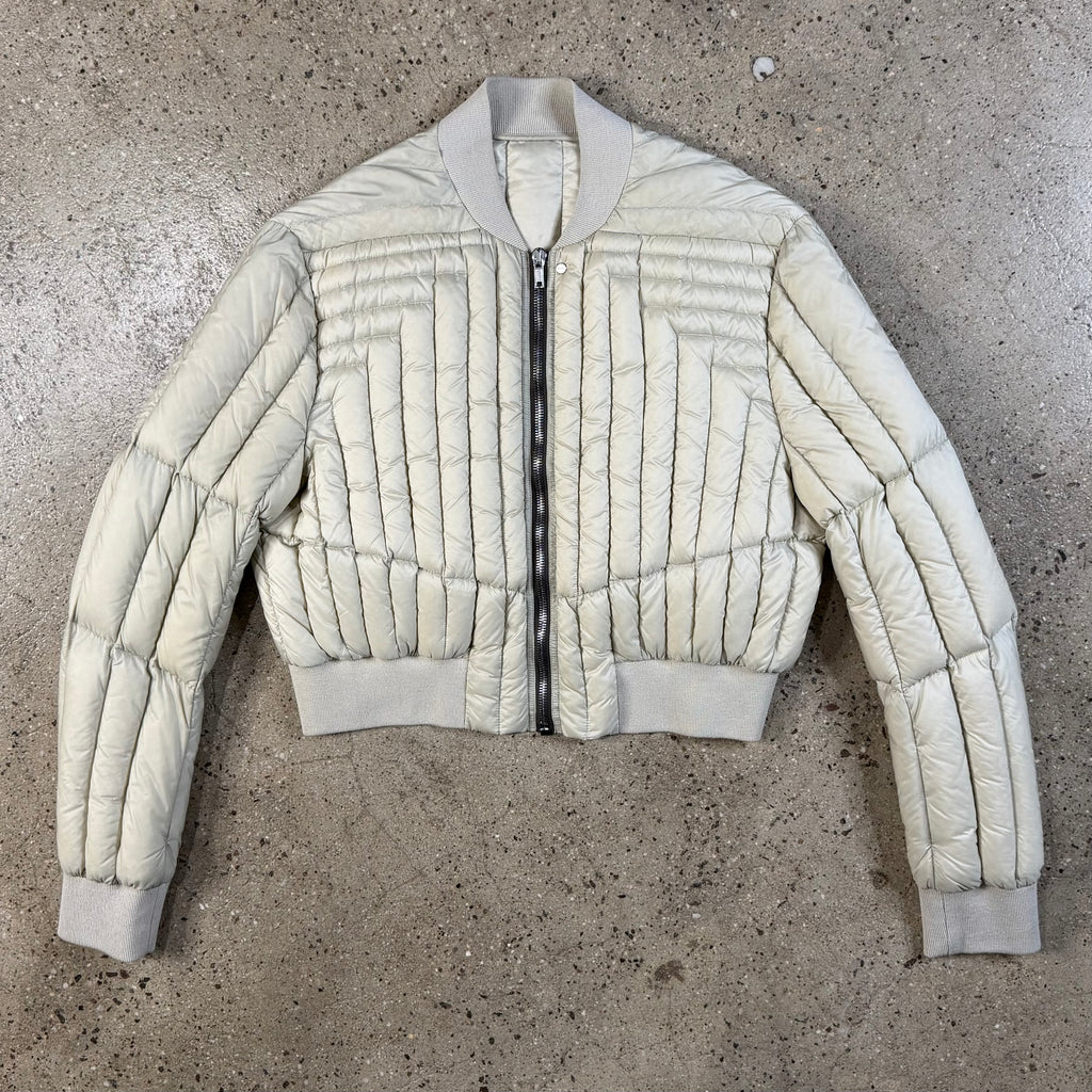 Rick Owens Fog Cropped Bomber Jacket