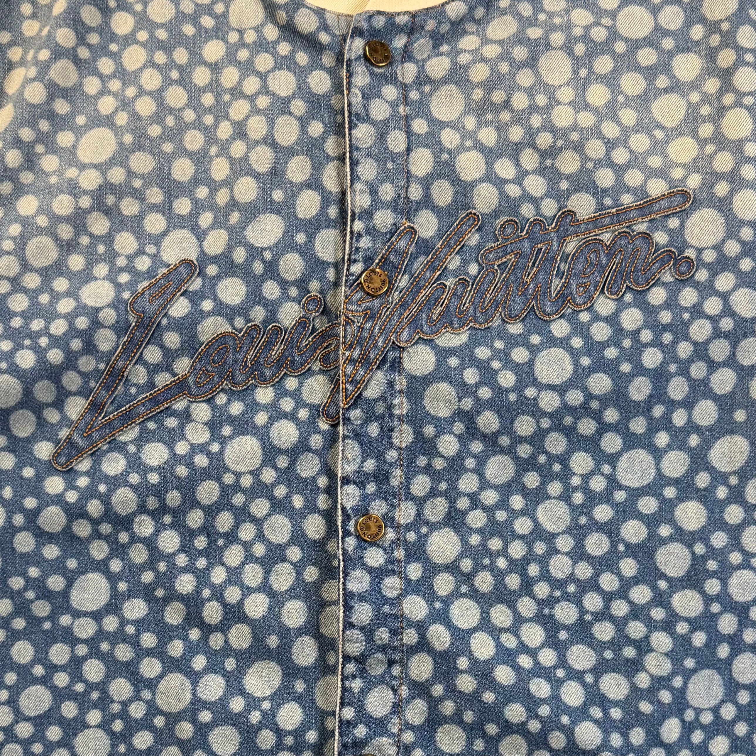 Louis Vuitton Yayoi Kusama Denim Baseball Jersey