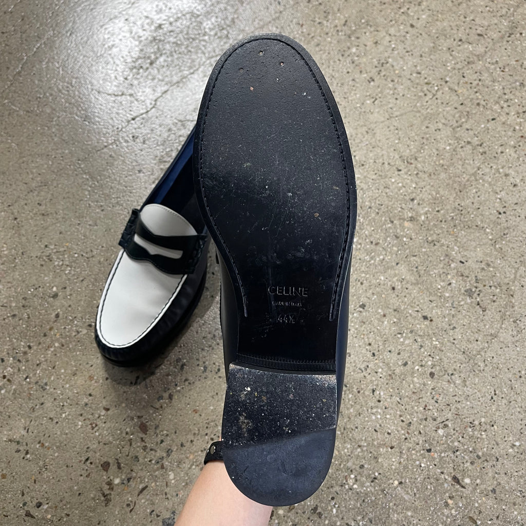 Celine  Luco Leather Polished Loafers