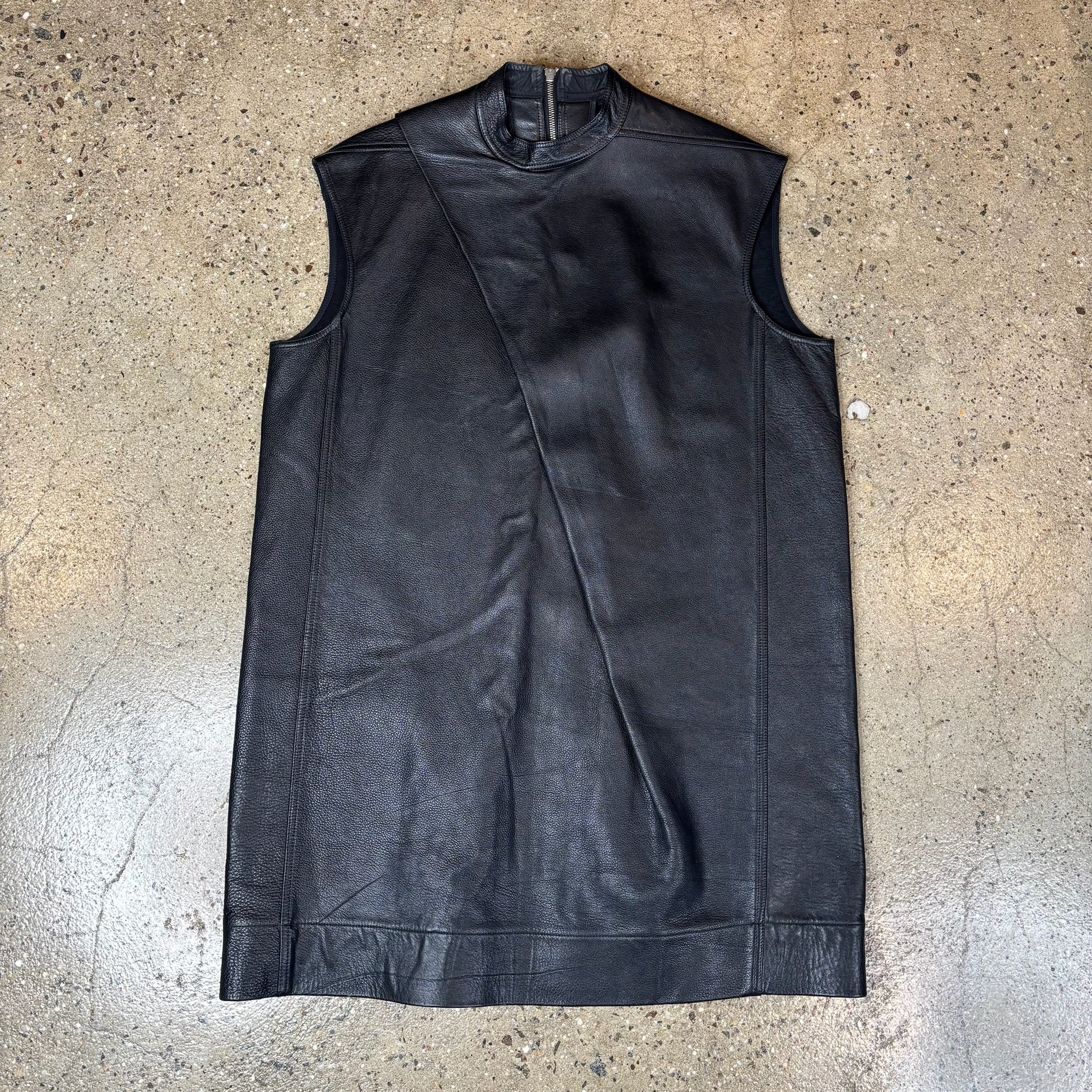 Rick Owens Leather Runway Vest
