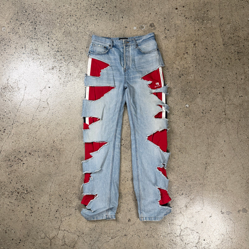 Balenciaga Slashed Hybrid Jeans