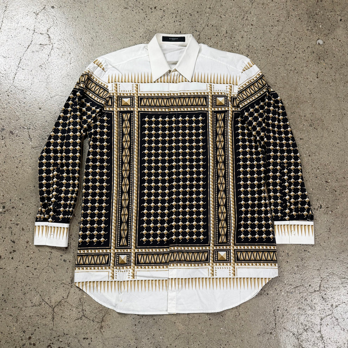 Givenchy SS10 Look 16 Studded Print Shirt