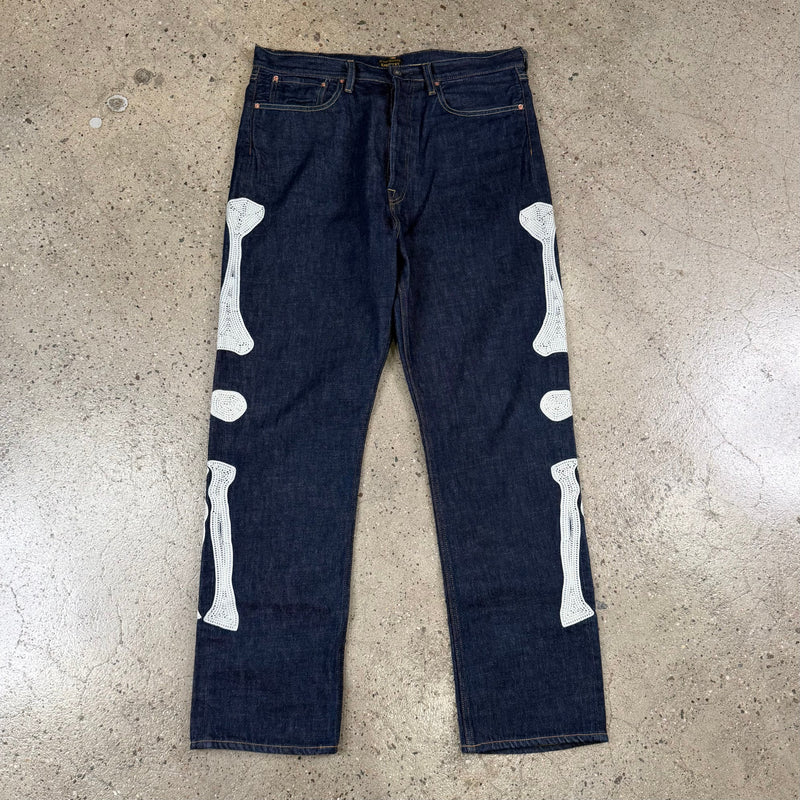 Kapital 12.5oz Denim Mexican Tuxedo Pants 5P Pants 36 bottoms