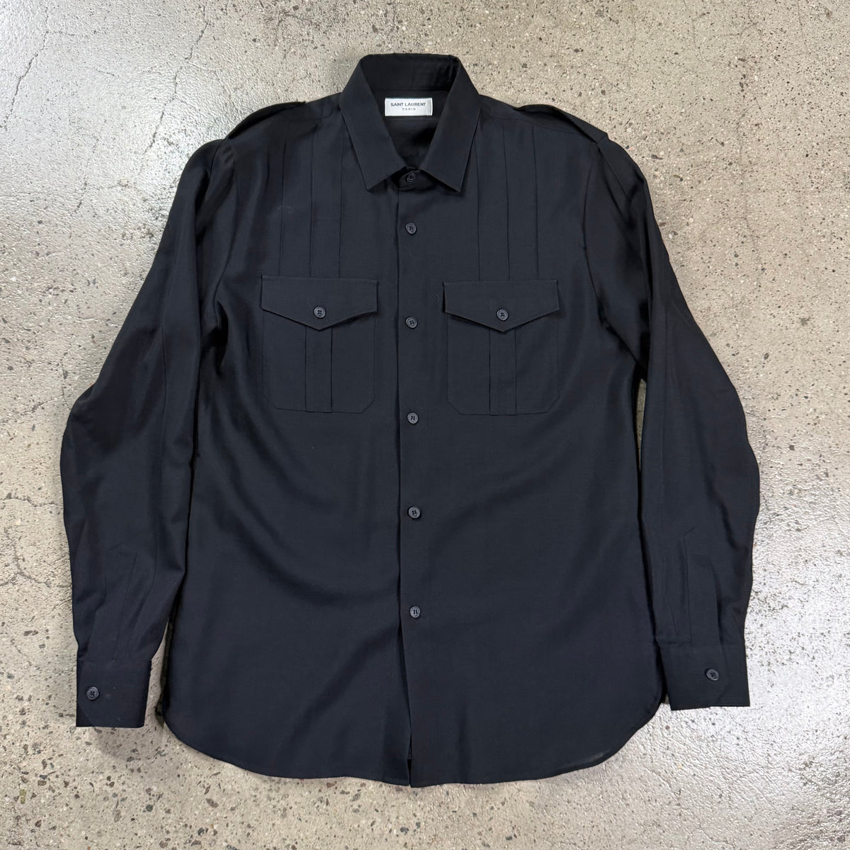 Saint Laurent Pleated Shirt