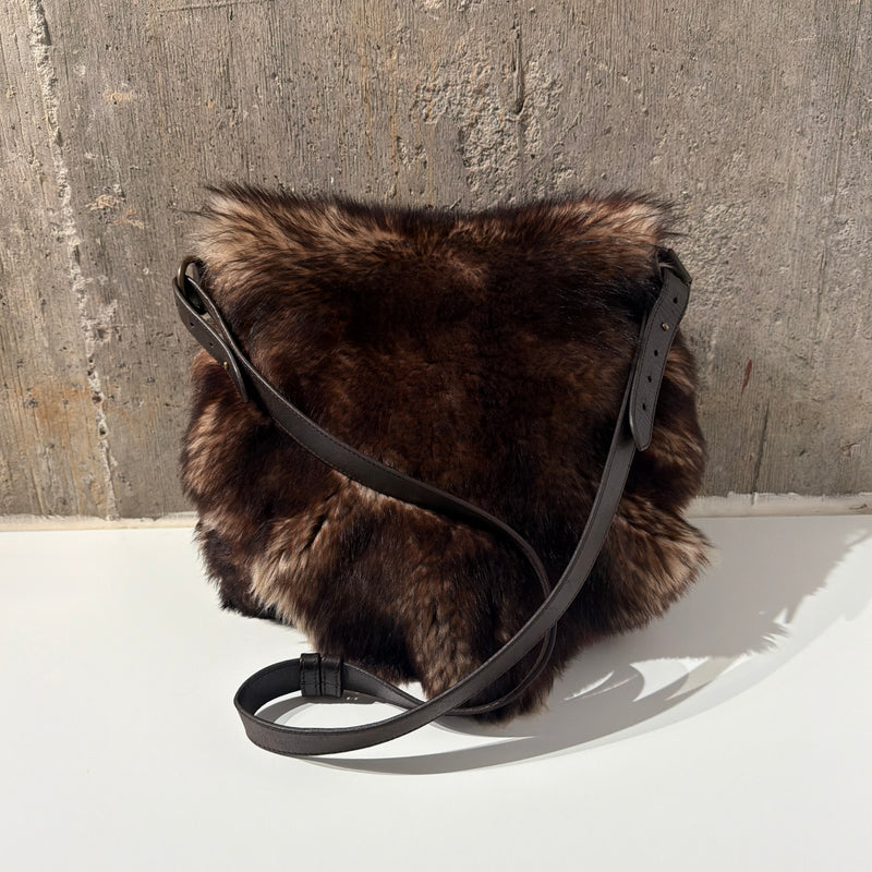 Ralph Lauren Rugby 90s Beaver Fur Satchel