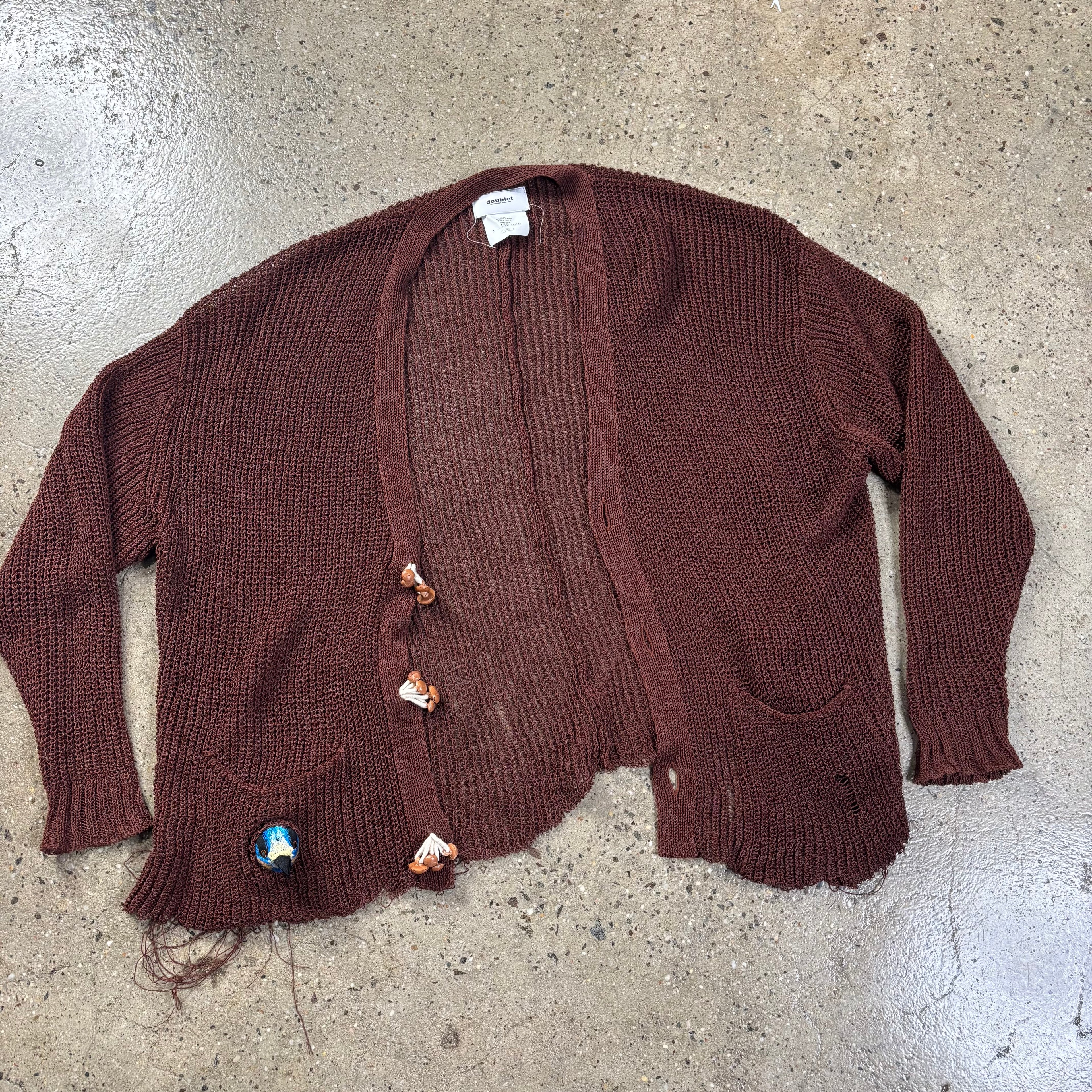 Doublet Wood Yarn Cardigan