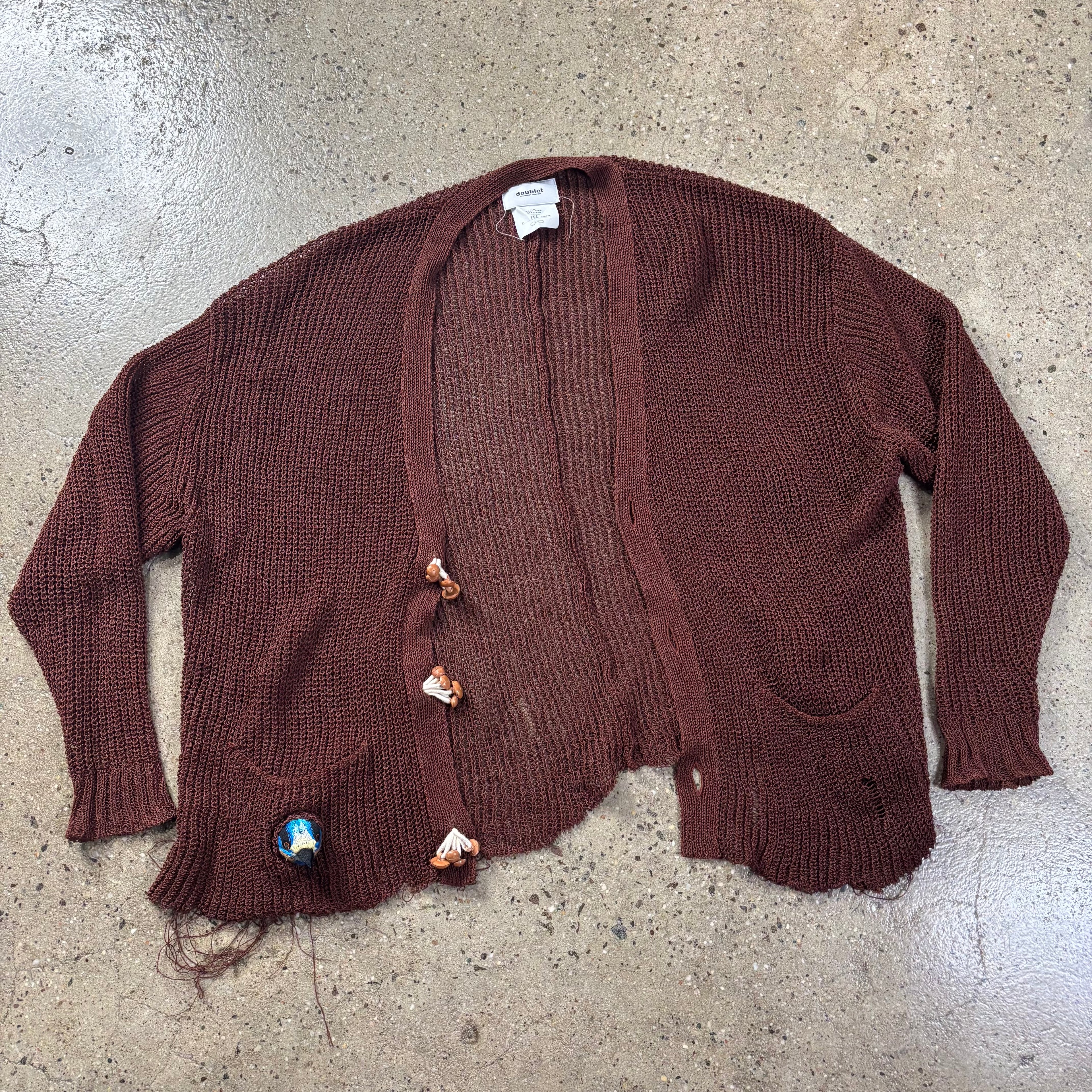 Doublet Wood Yarn Cardigan