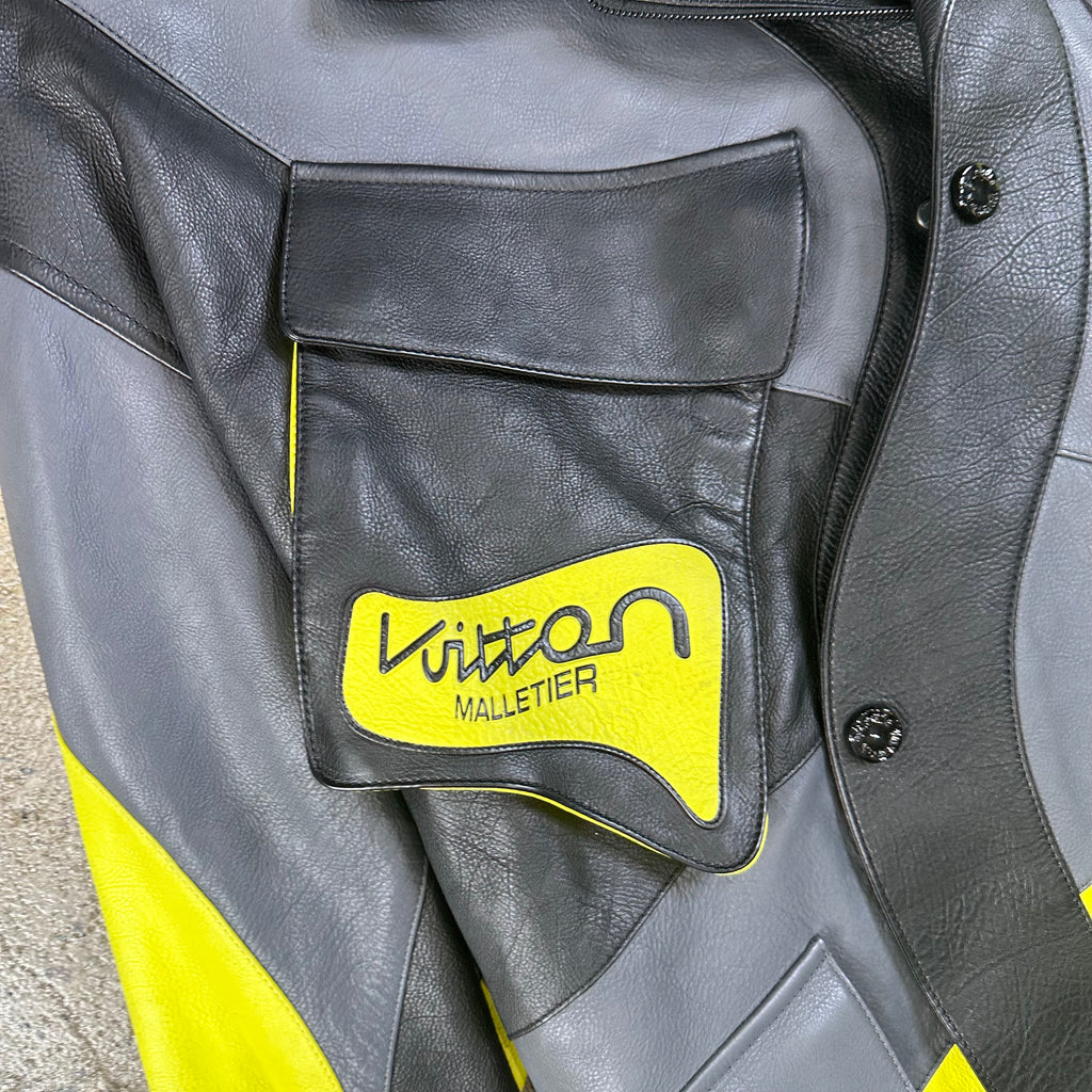 Louis Vuitton FW22 Distorted Leather Jacket