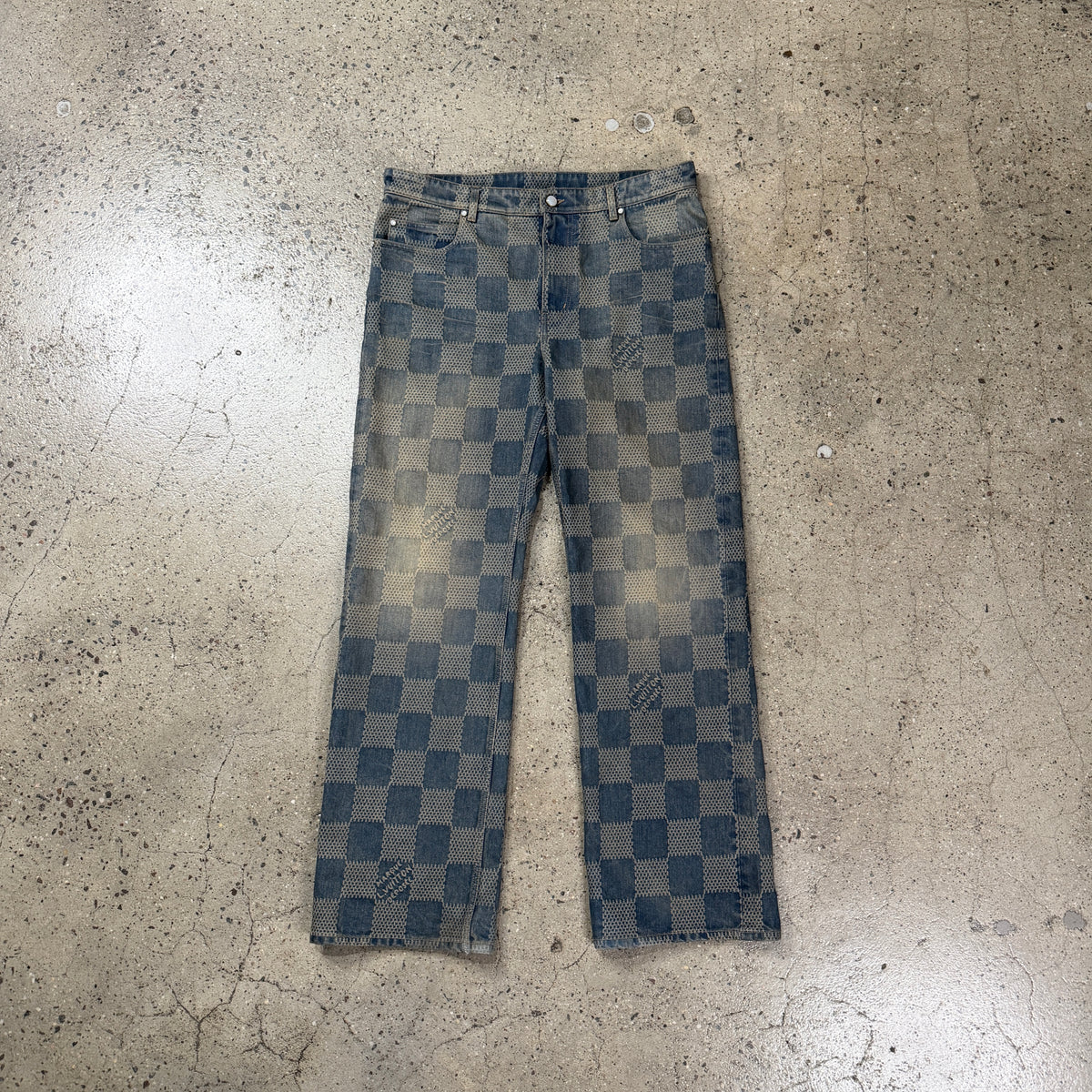 Louis Vuitton Damier Denim Skate Jeans