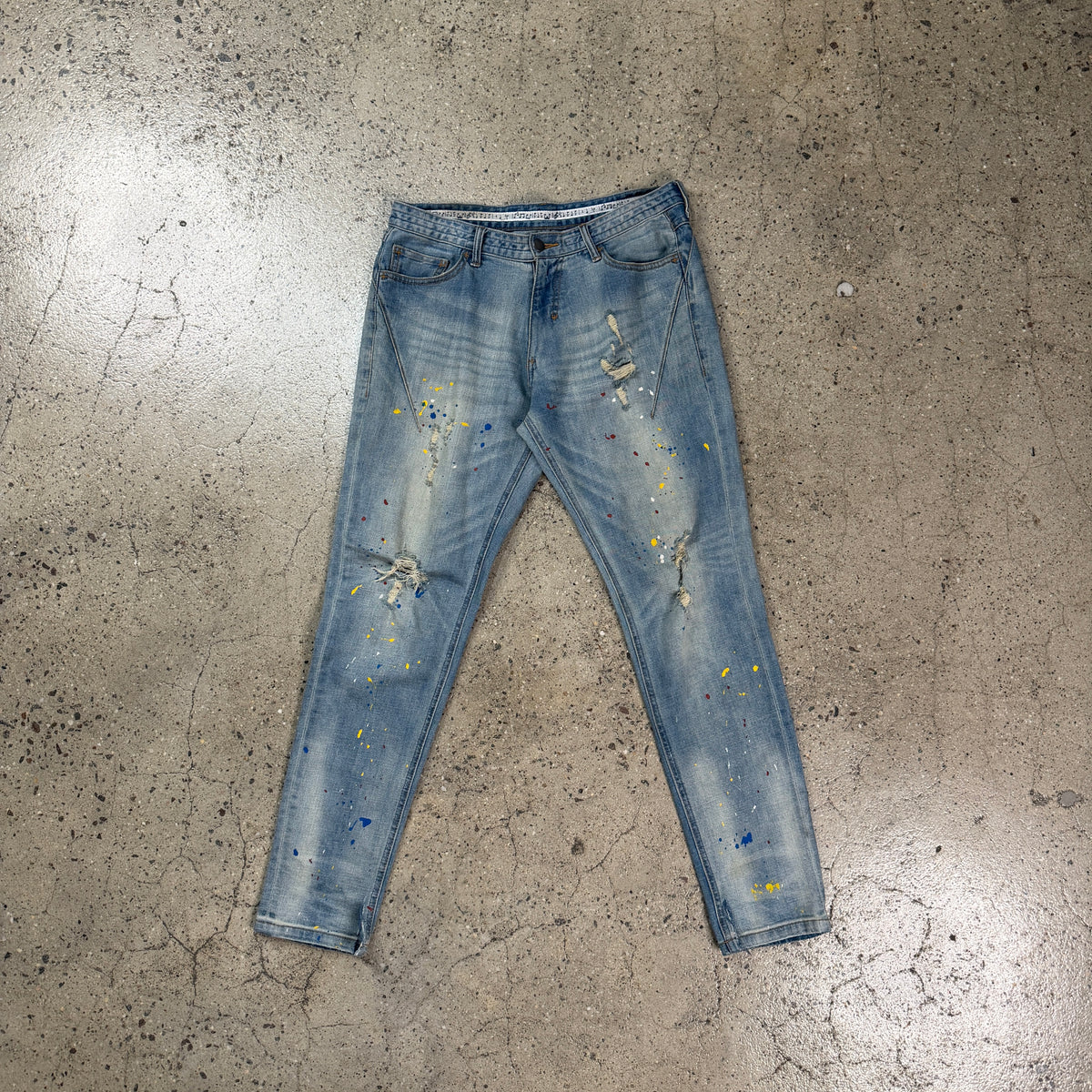 Number Nine Paint Splatter Jeans