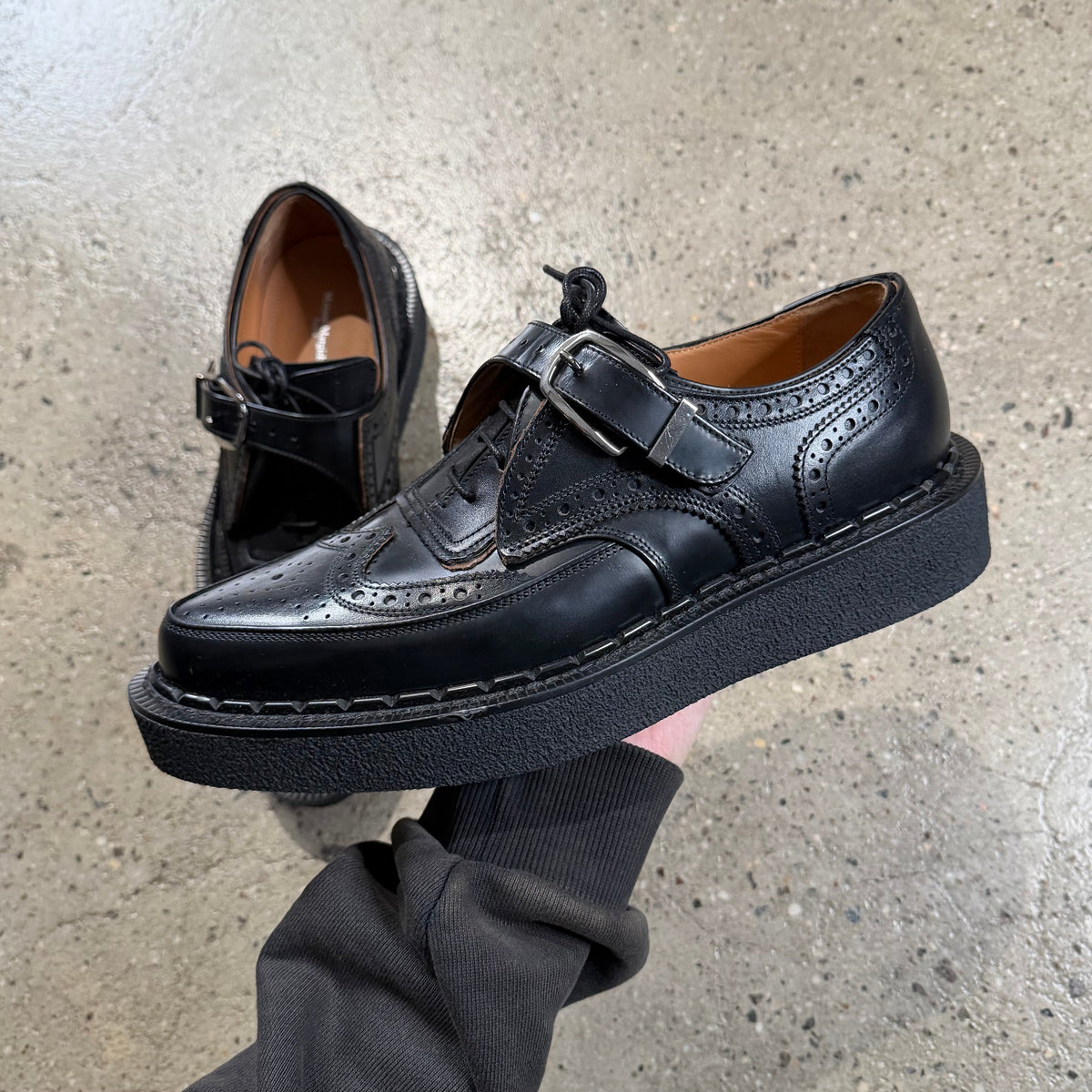 Maison Margiela Monster Leather Monk Shoes 41 footwear