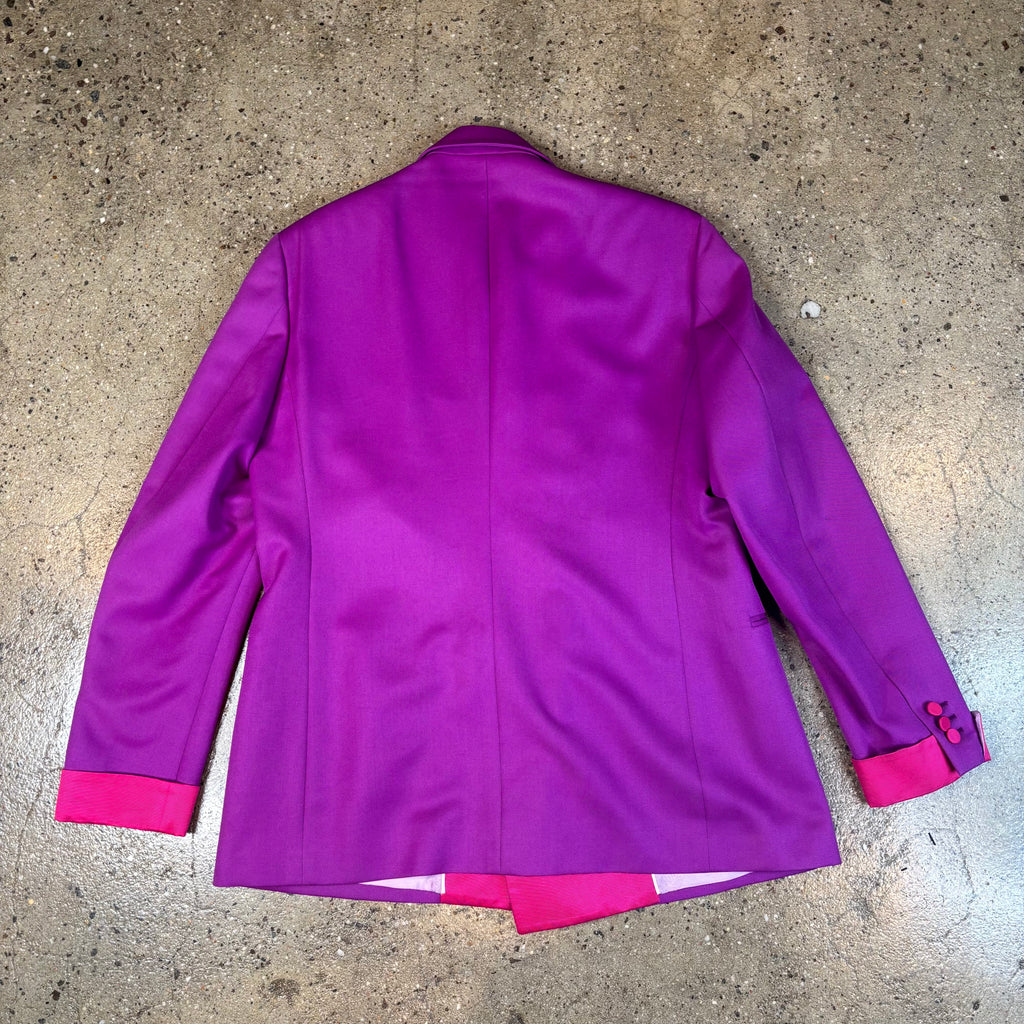 Gucci Two Tone Double Breasted Tuxedo Blazer