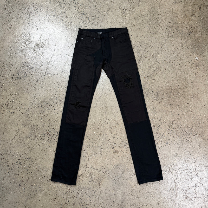 Dior FW07 Navigate Patchwork Jeans