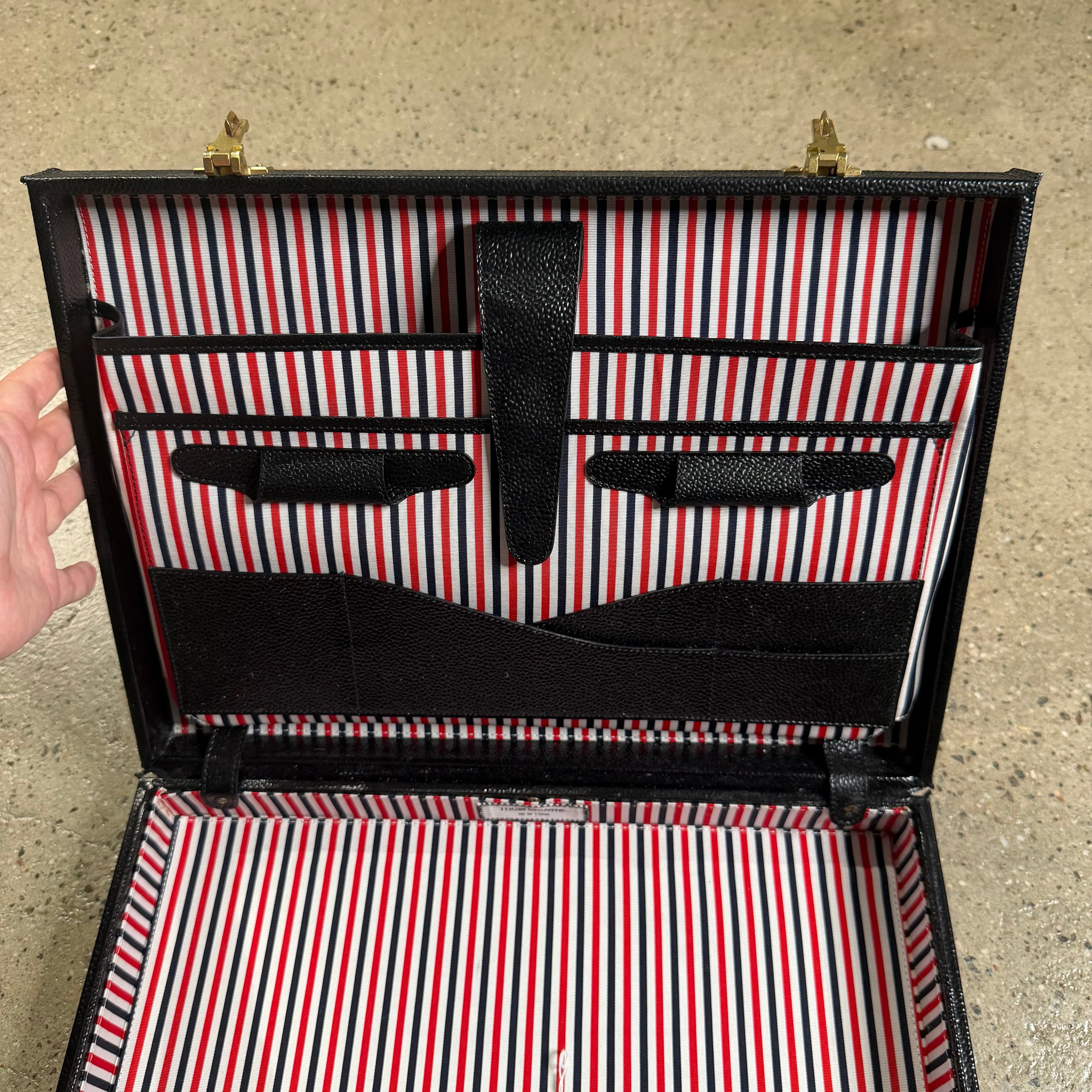 Thom Browne Leather Briefcase accessories