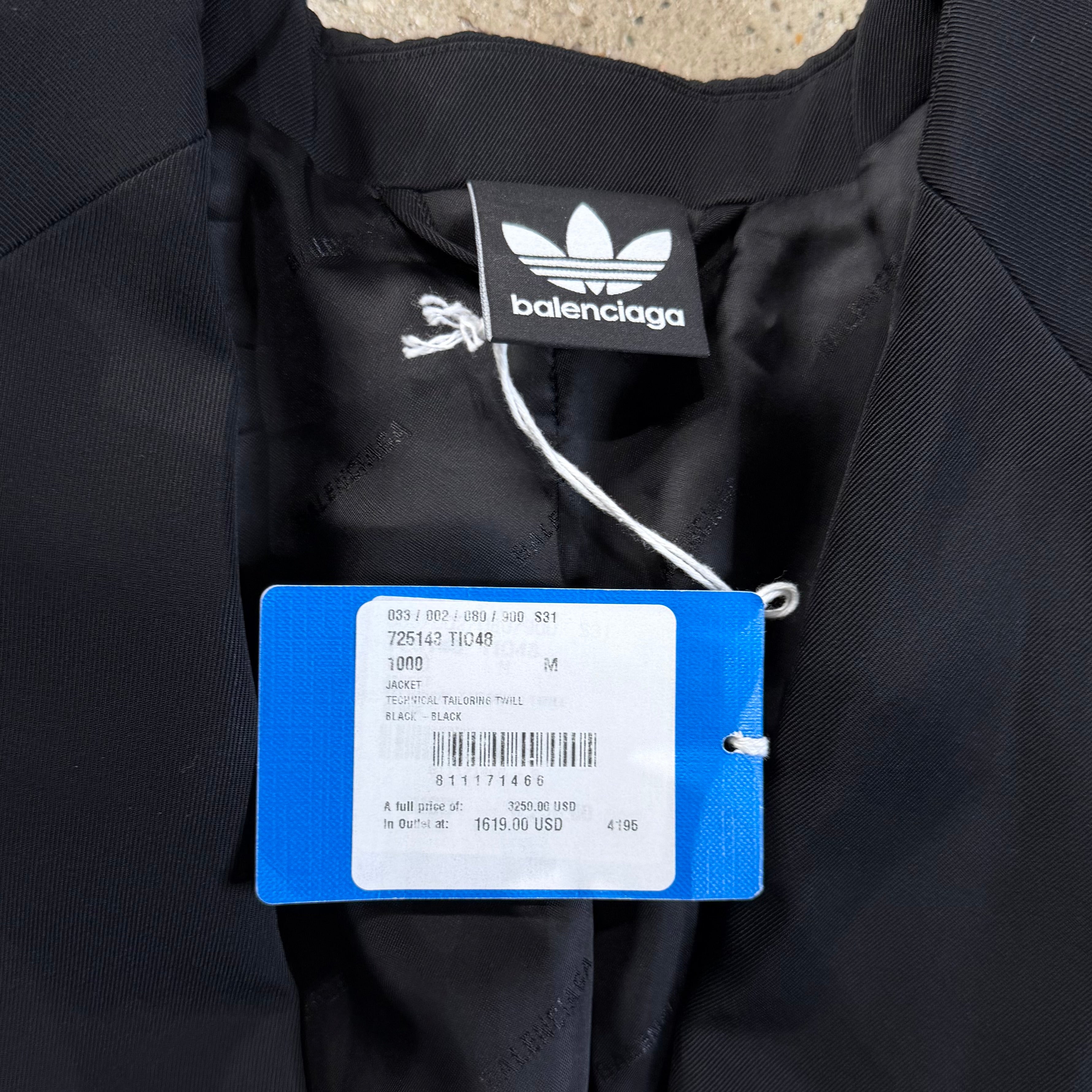 Balenciaga Adidas Striped Blazer