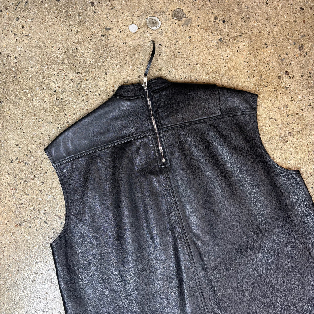 Rick Owens Leather Runway Vest
