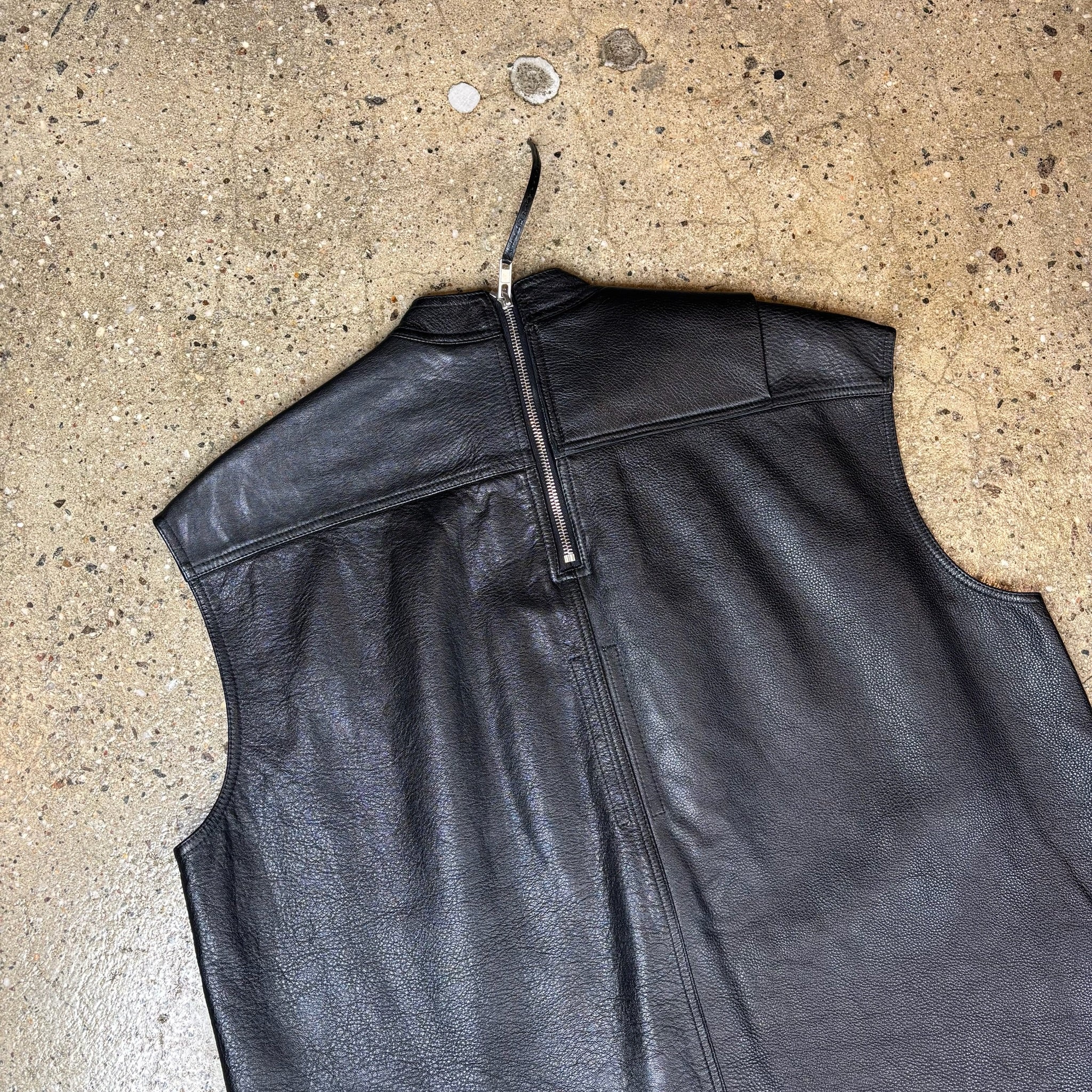 Rick Owens Leather Runway Vest