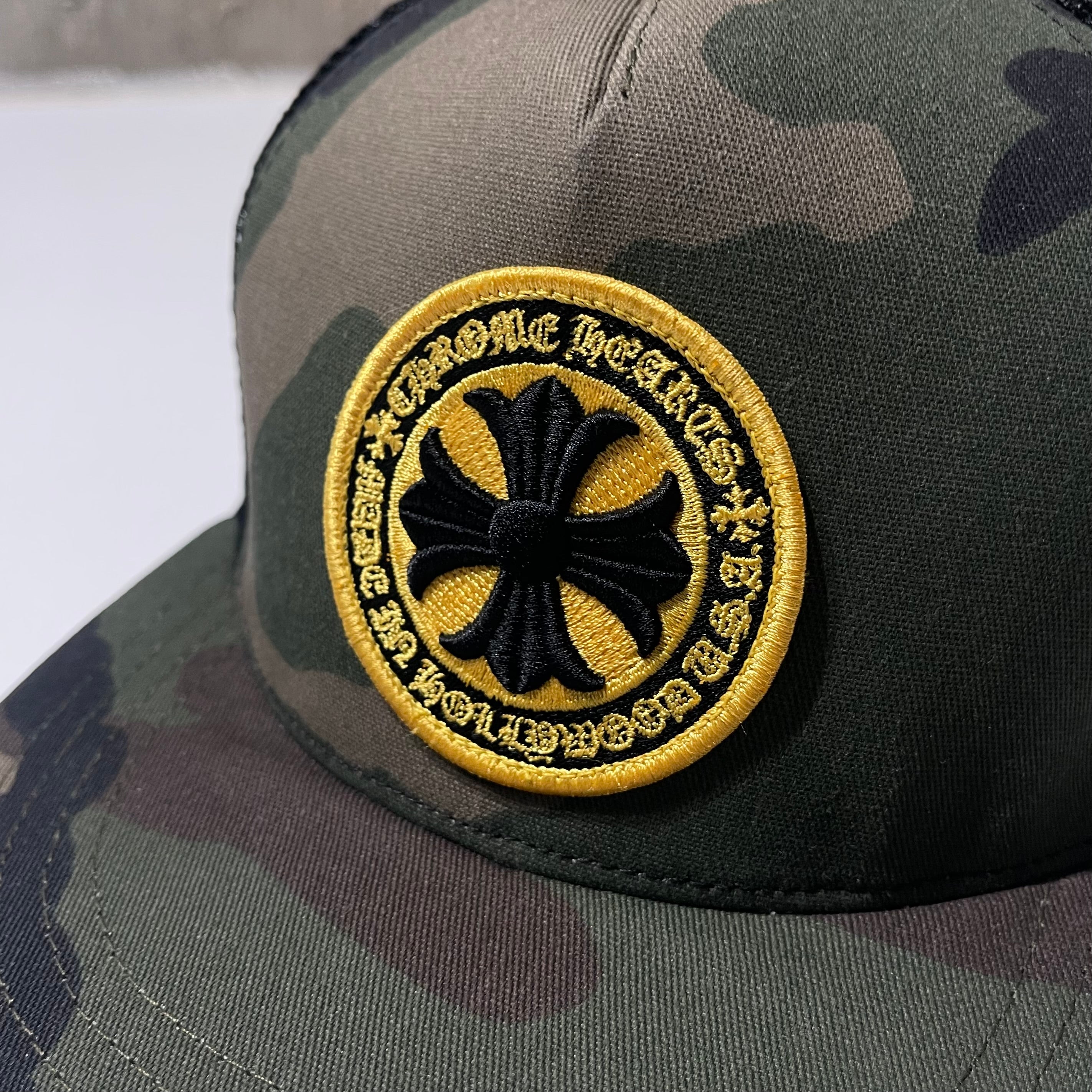 Chrome Hearts Camo Cross Trucker Hat
