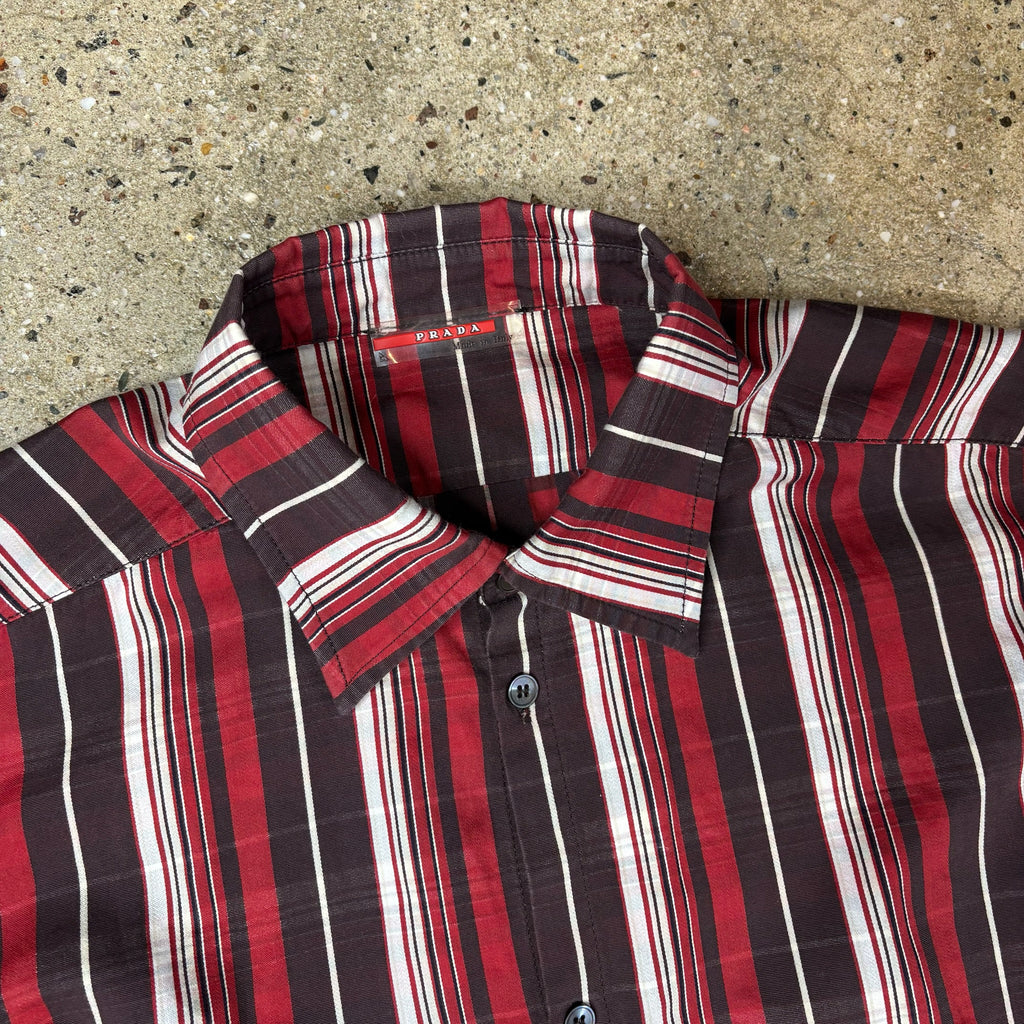 Prada  Striped Button Up Shirt