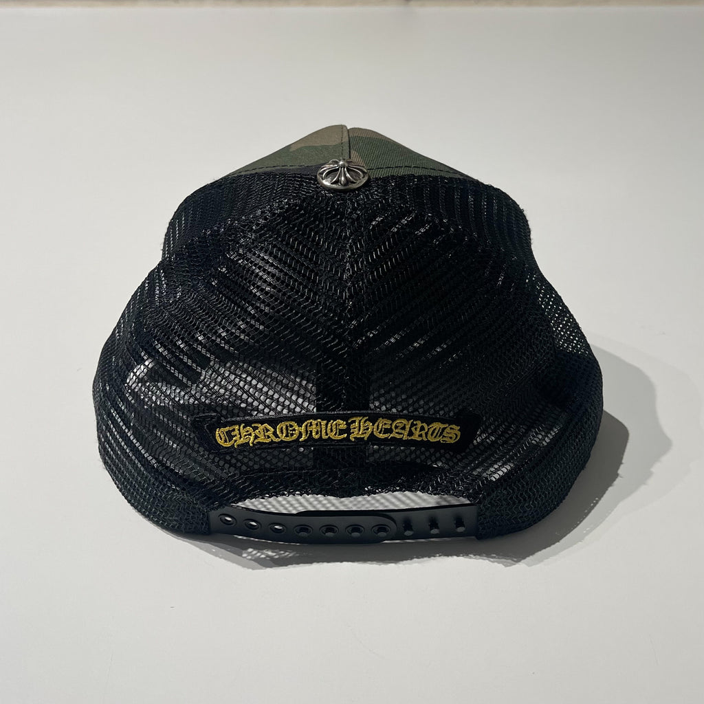 Chrome Hearts Camo Cross Trucker Hat