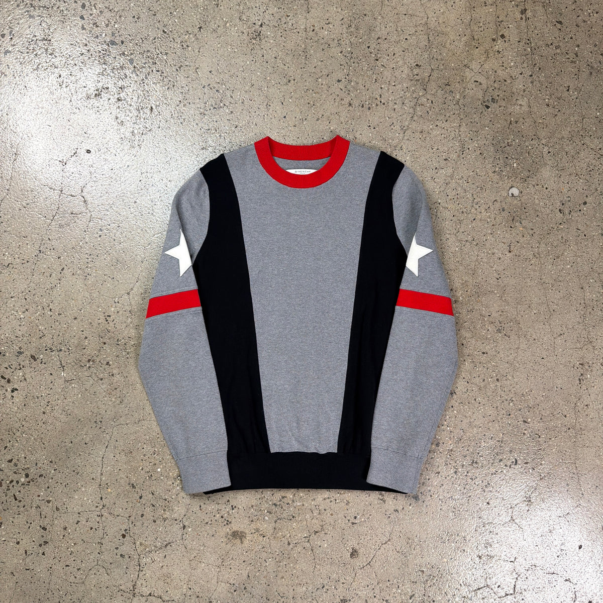 Givenchy Star Embroidered Crewneck Sweater