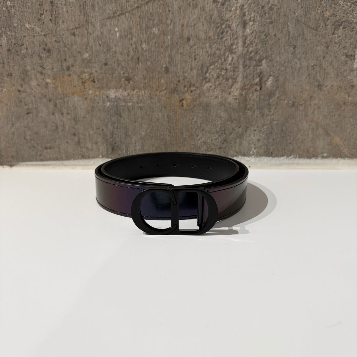Dior Metalic CD Buckle Leather Belt