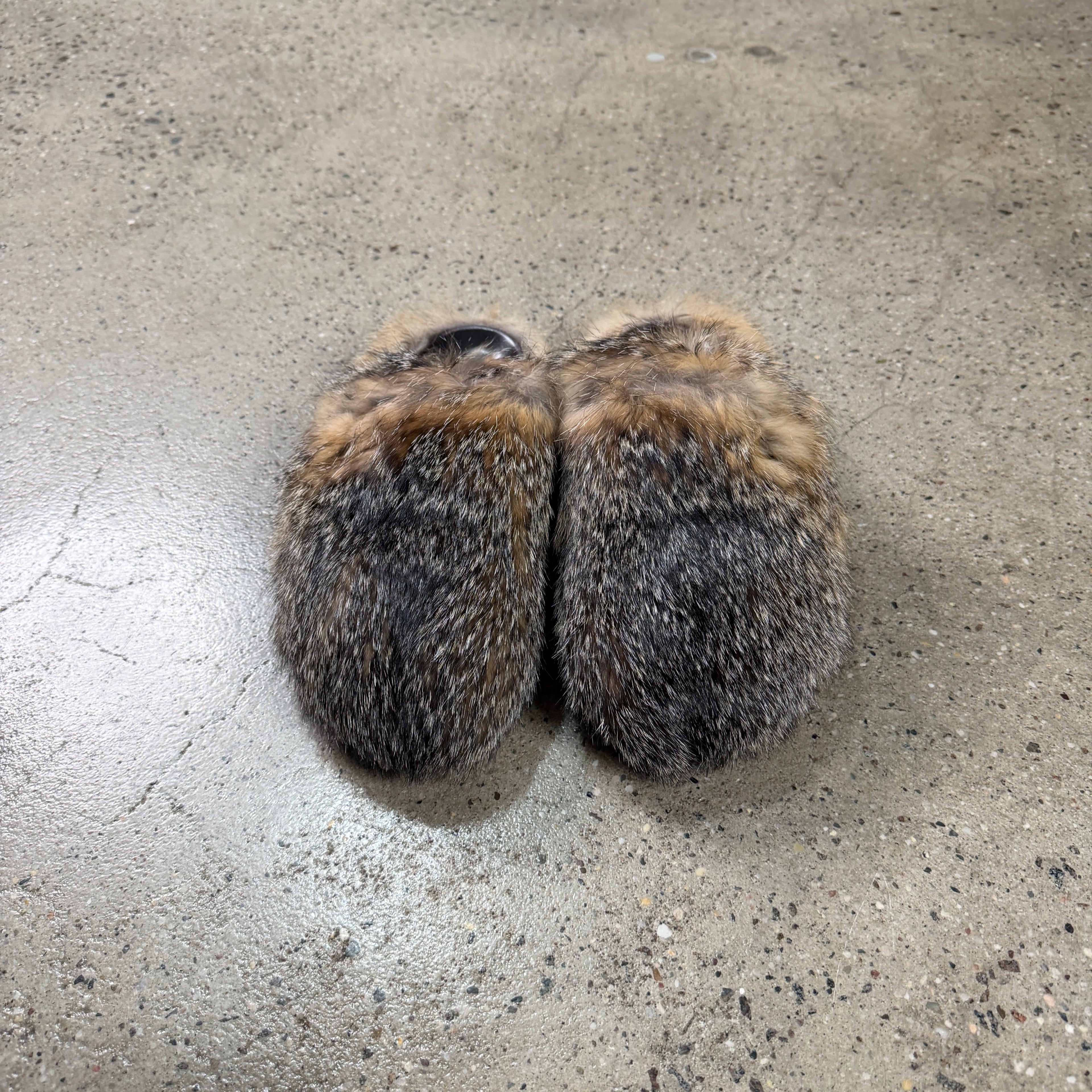 Louis Vuitton Fox Fur Easy Mules