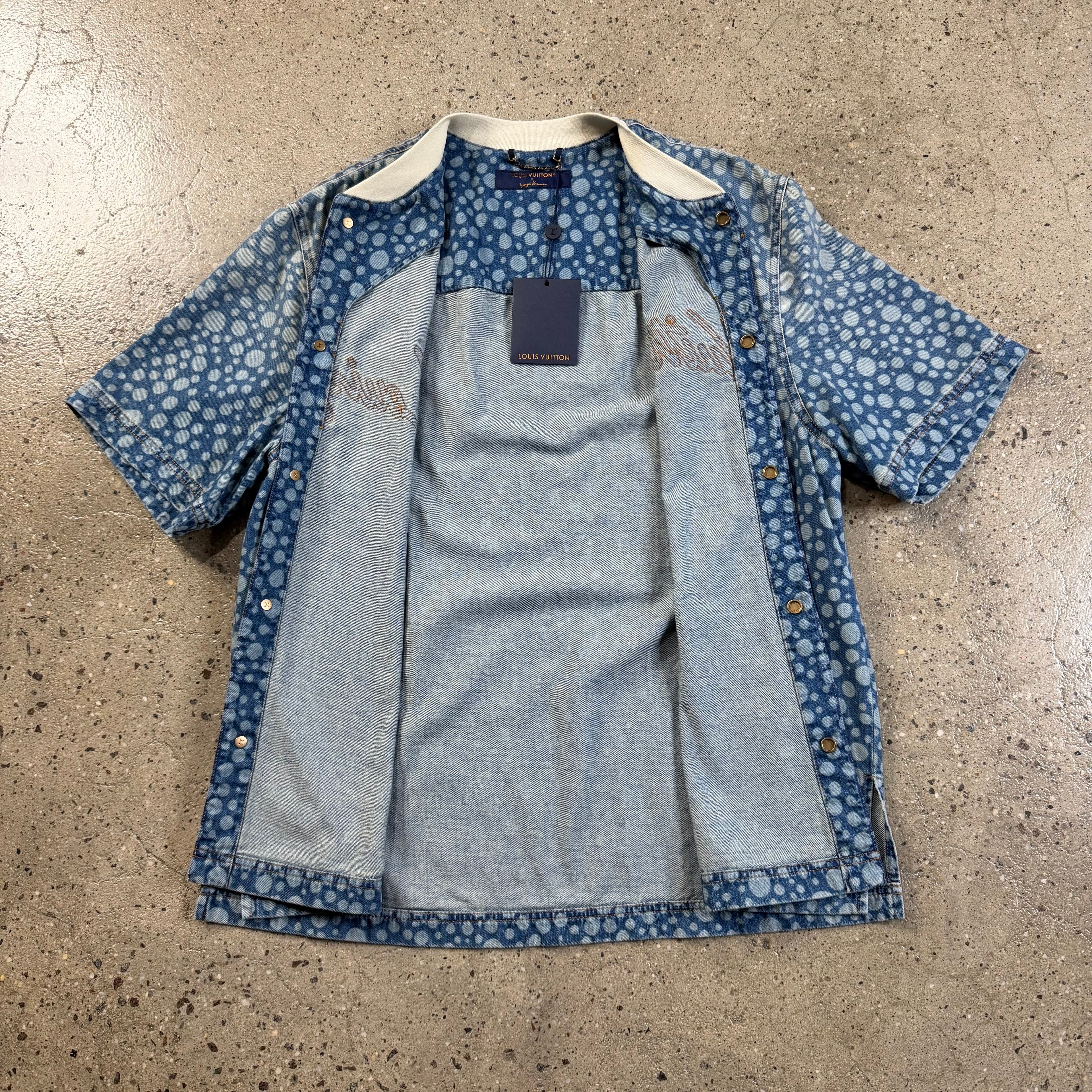 Louis Vuitton Yayoi Kusama Denim Baseball Jersey