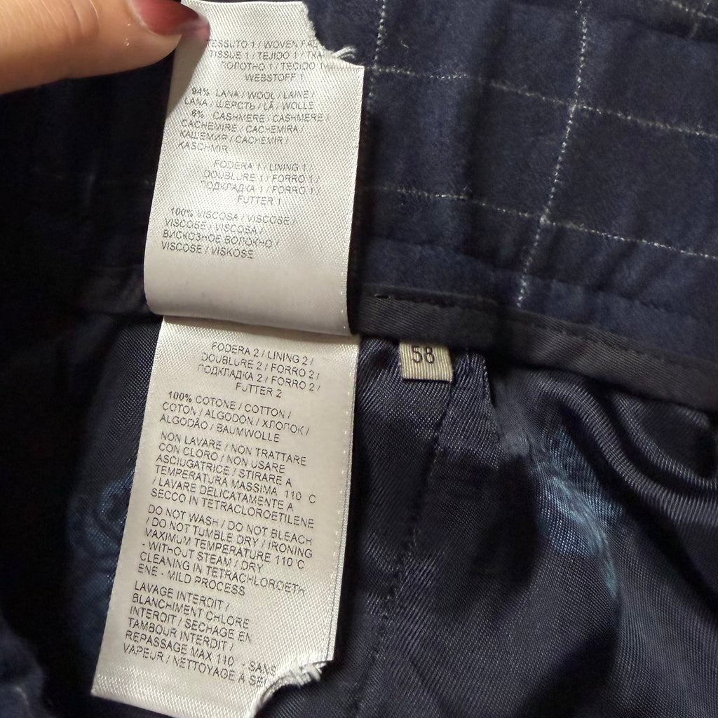 Bottega Veneta Wool/Cashmere Blend Plaid Pants