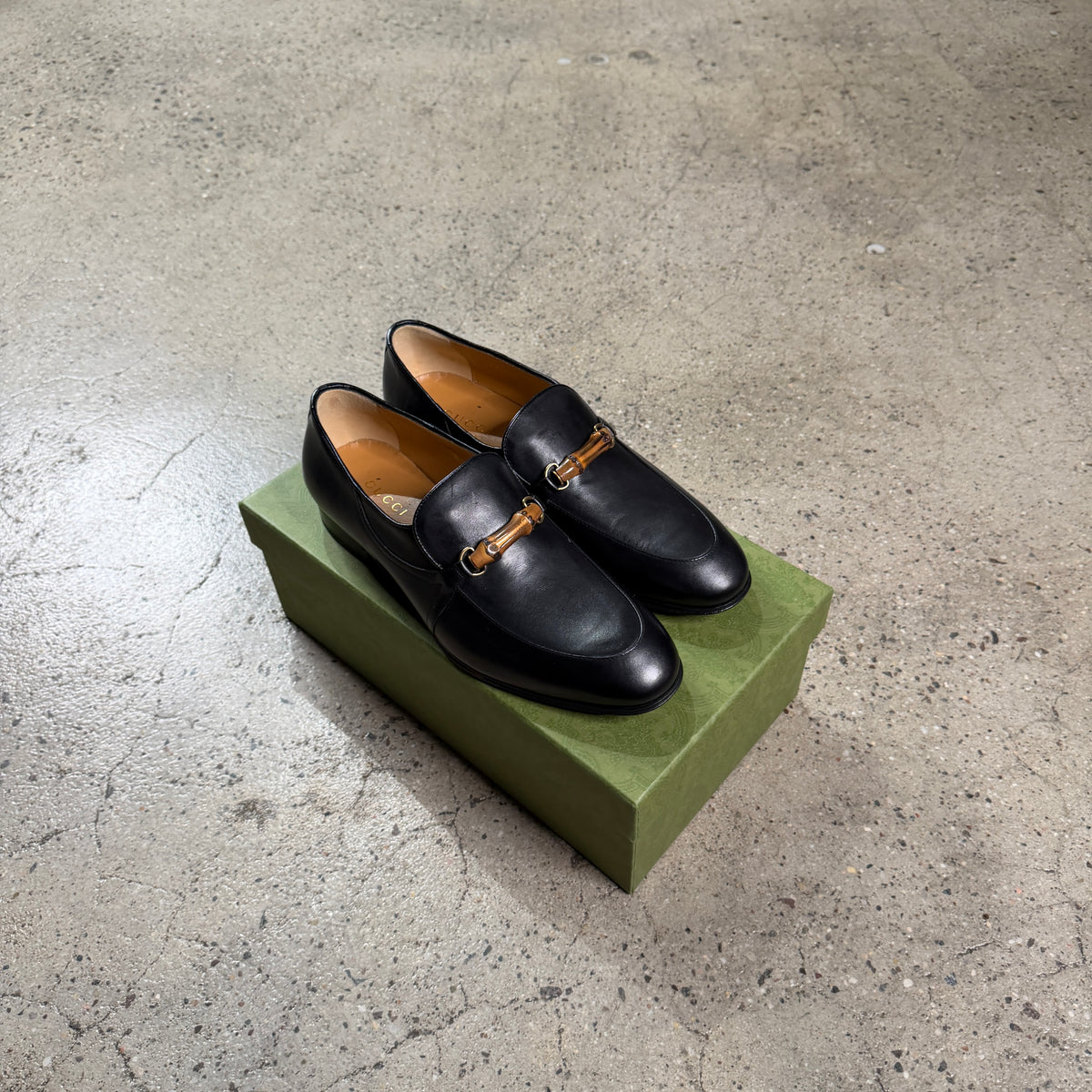 Gucci Bamboo Horsebit Leather Loafers