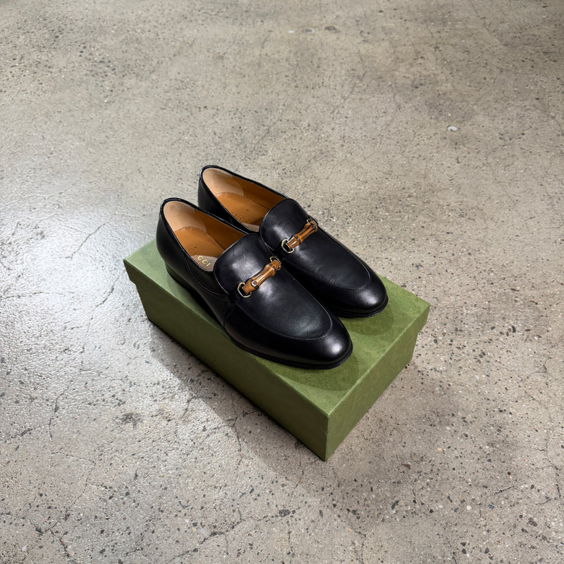 Gucci Bamboo Horsebit Leather Loafers