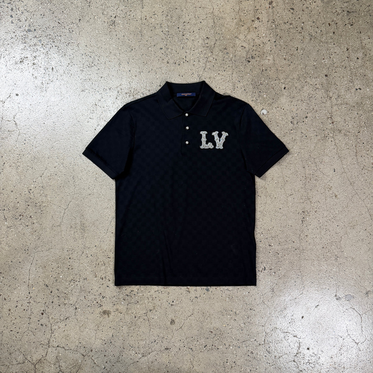 Louis Vuitton SS24 Pique Polo Embroidered Patch Shirt