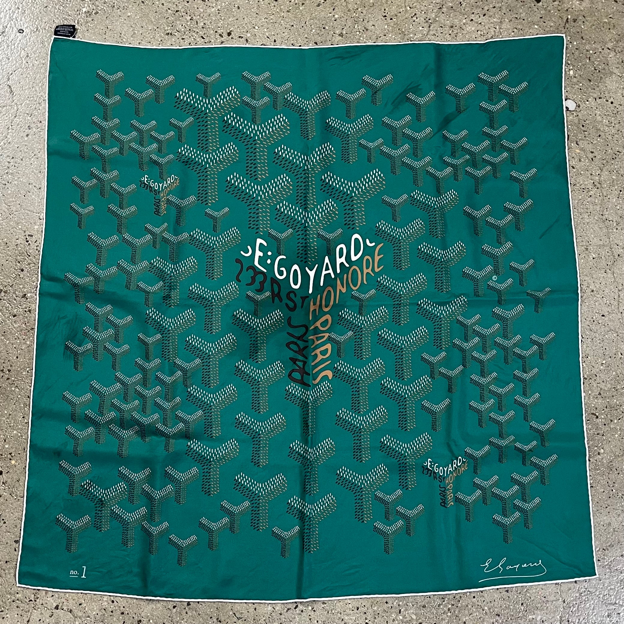Goyard Silk Scarf